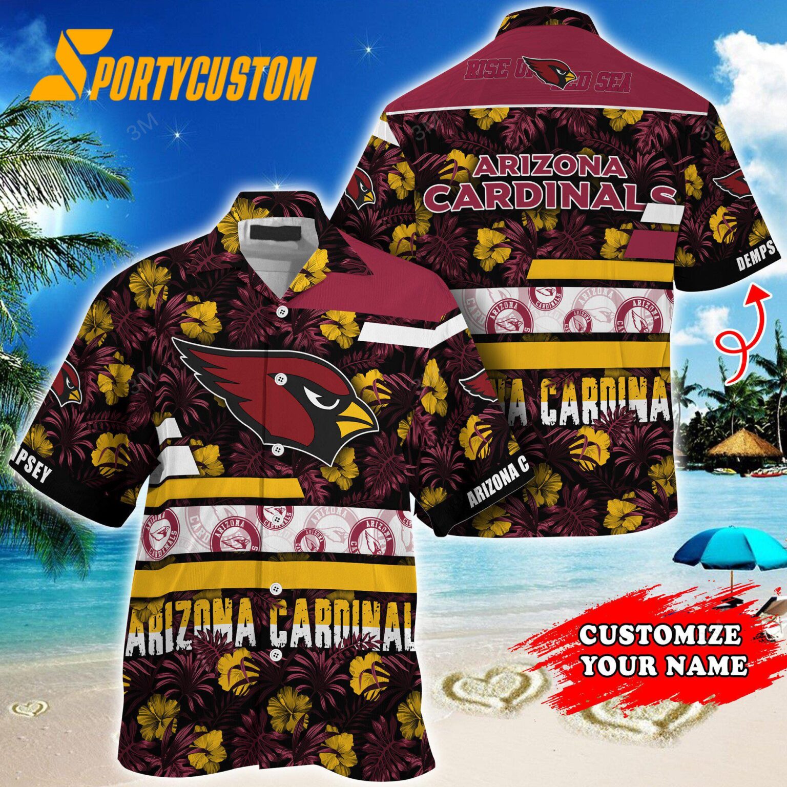 NFL Arizona Cardinals Flower Summer Limited Hawaiian Shirt