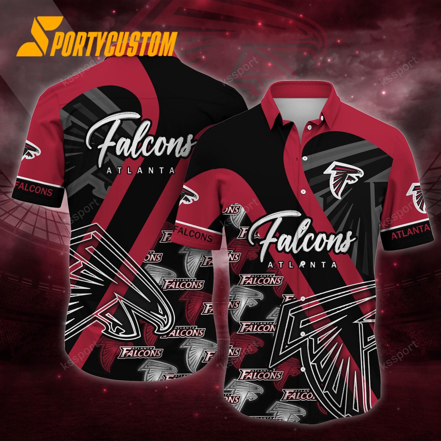 NFL Atlanta Falcons Logo Football Team Limited New Hawaii Shirt
