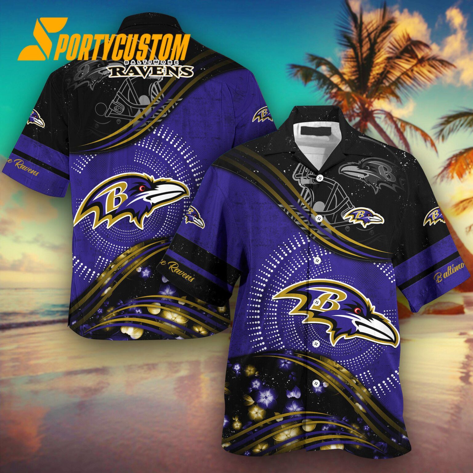 NFL Baltimore Ravens Summer Hawaii Shirt New Design Fans Gifts