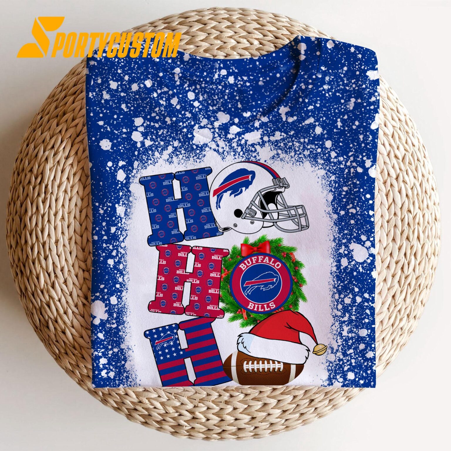 NFL Buffalo Bills Football Santa Hats HoHoHo Christmas Unisex TShirt, Hoodie, Sweatshirt