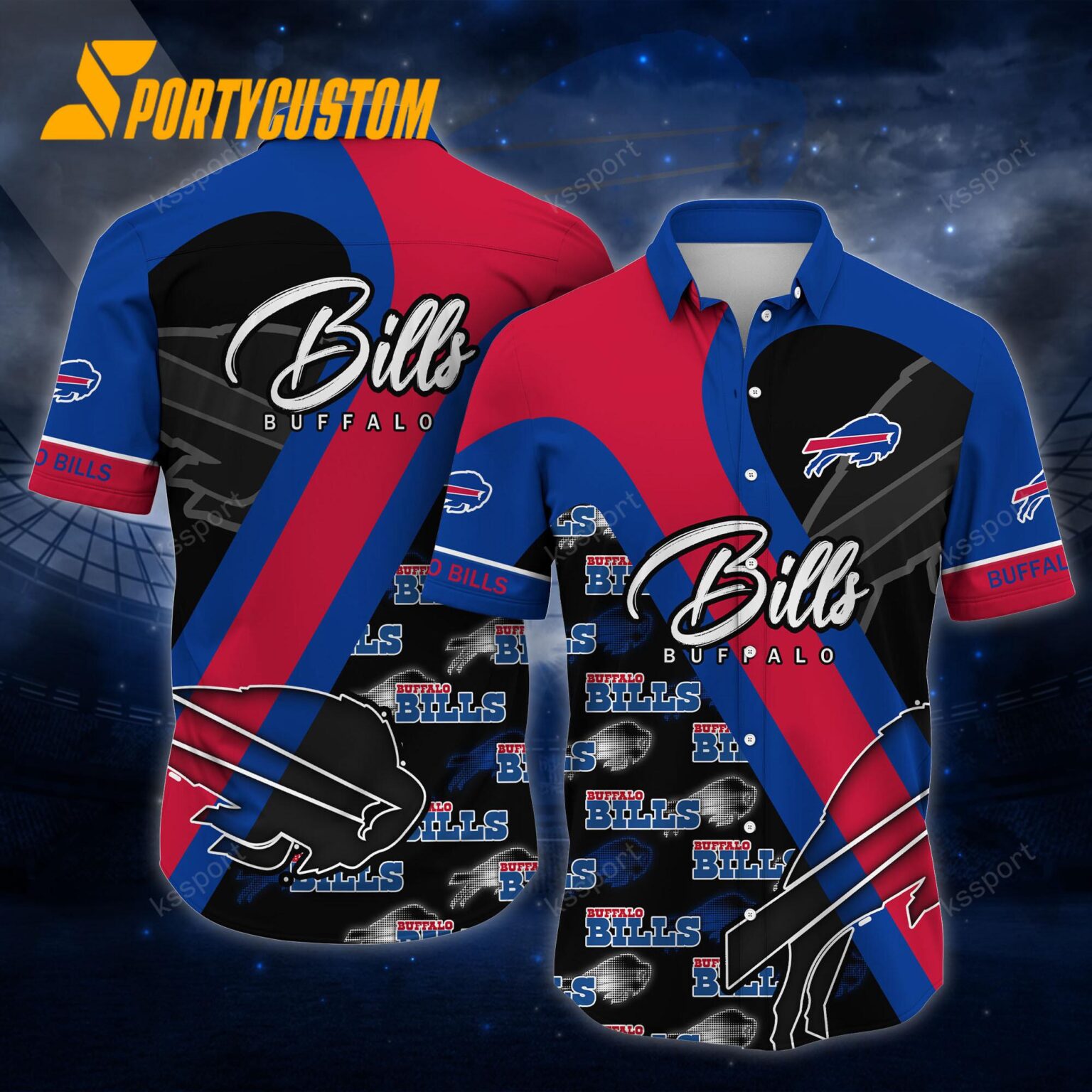 NFL Buffalo Bills Logo Football Team Limited New Hawaii Shirt