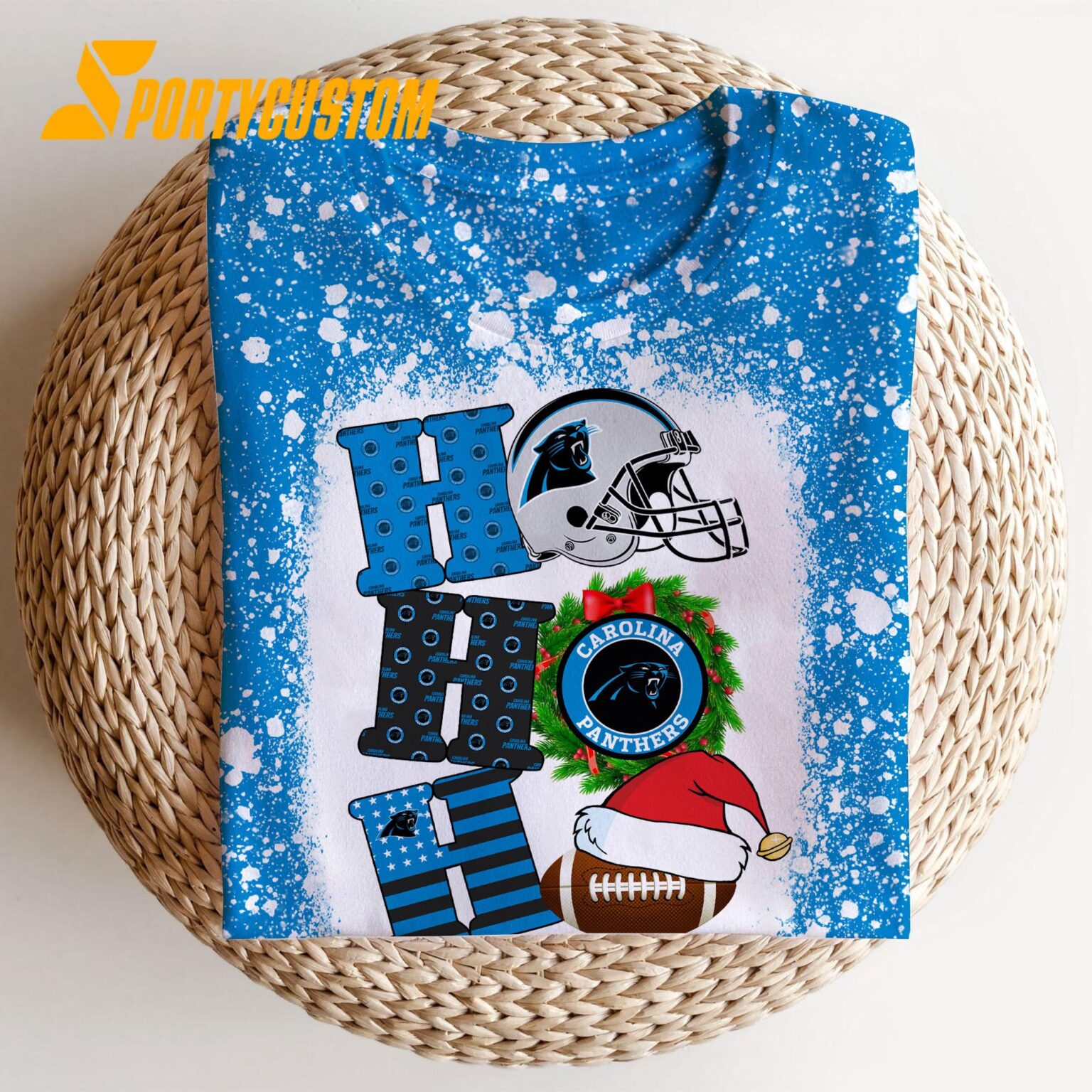 NFL Carolina Panthers Football Santa Hats HoHoHo Christmas Unisex TShirt, Hoodie, Sweatshirt