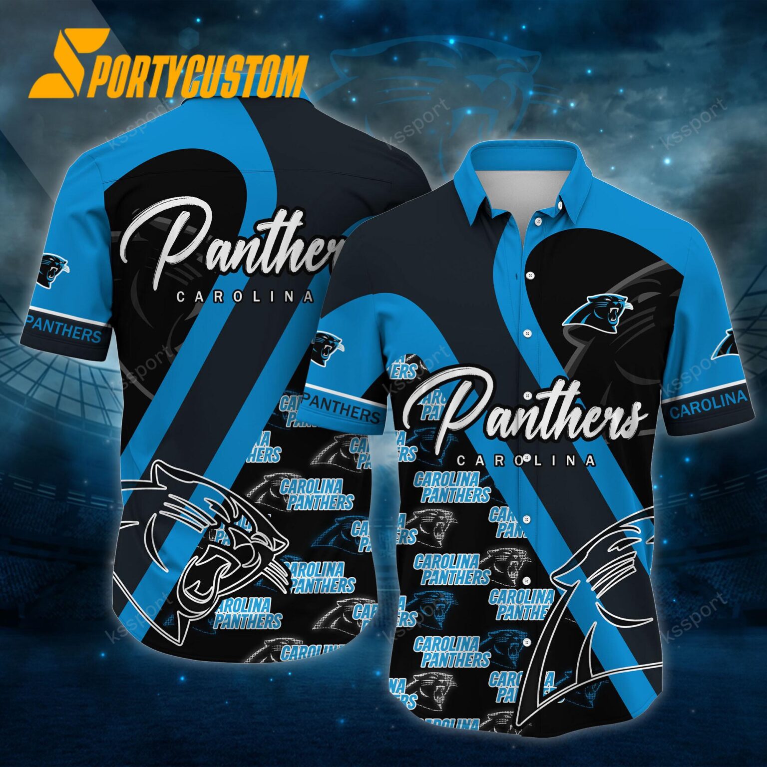 NFL Carolina Panthers Logo Football Team Limited New Hawaii Shirt