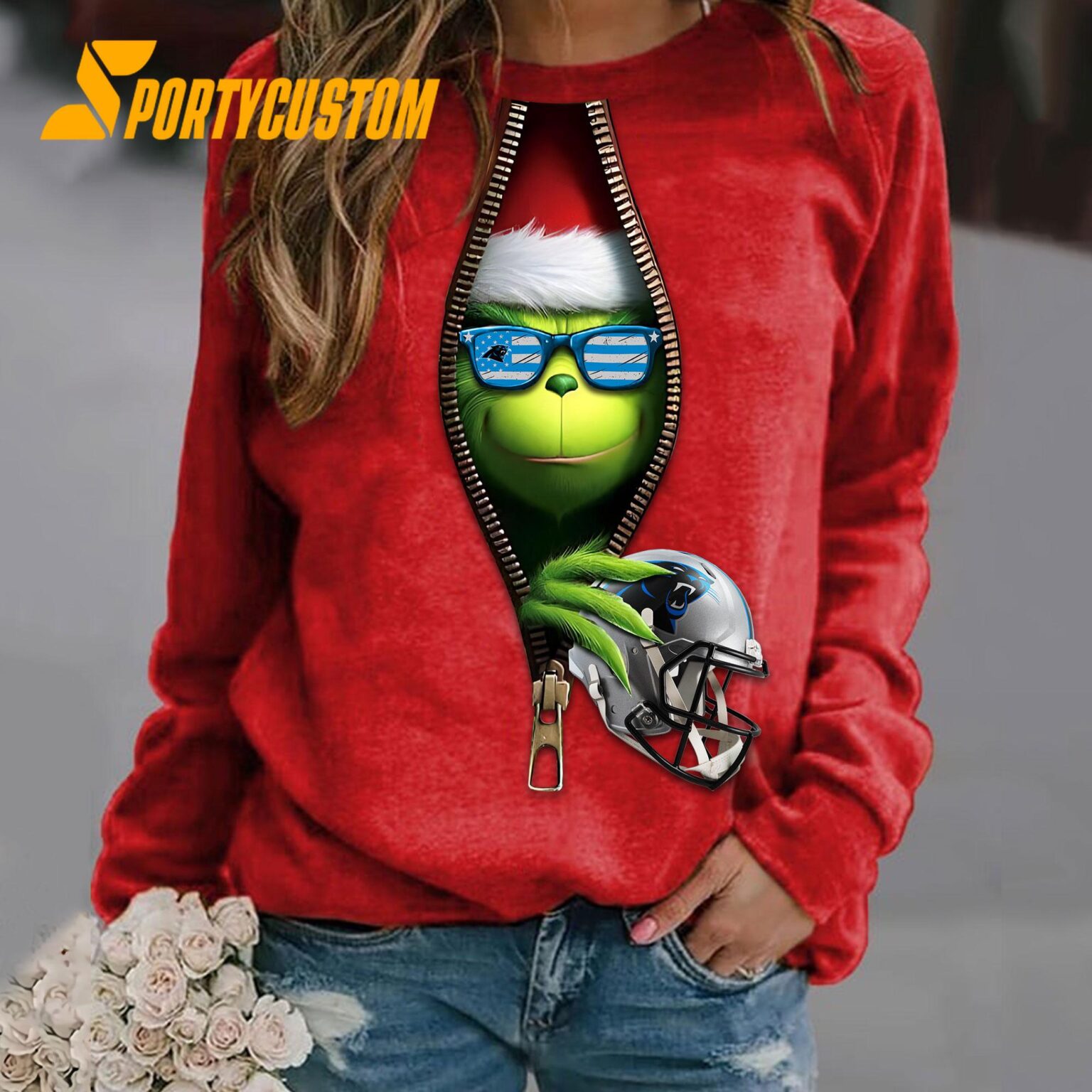 NFL Carolina PanthersFootball x Grinch Funny Christmas Limited Sweatshirt, Hoodie, TShirt