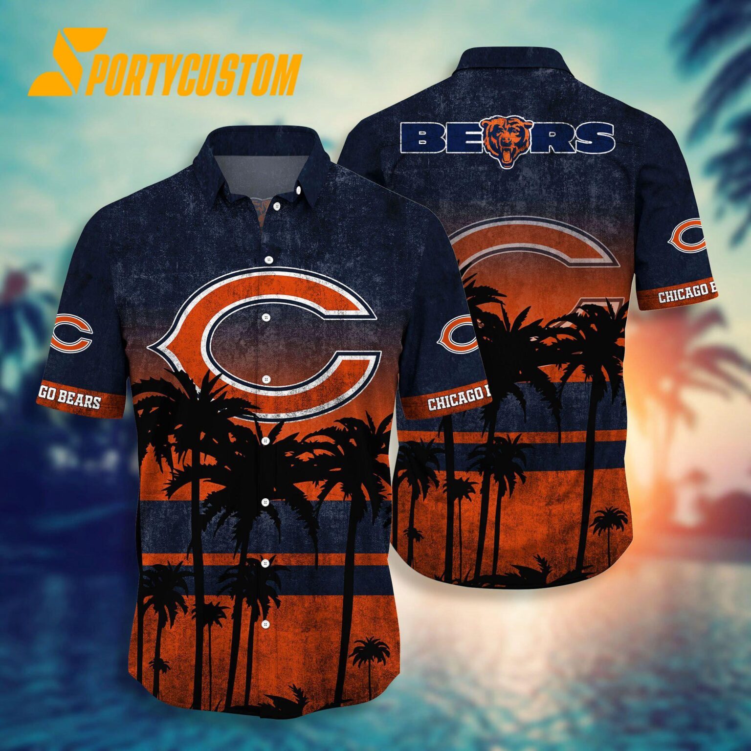 NFL Chicago Bears Palm Tree Summer New Hawaiian Shirt