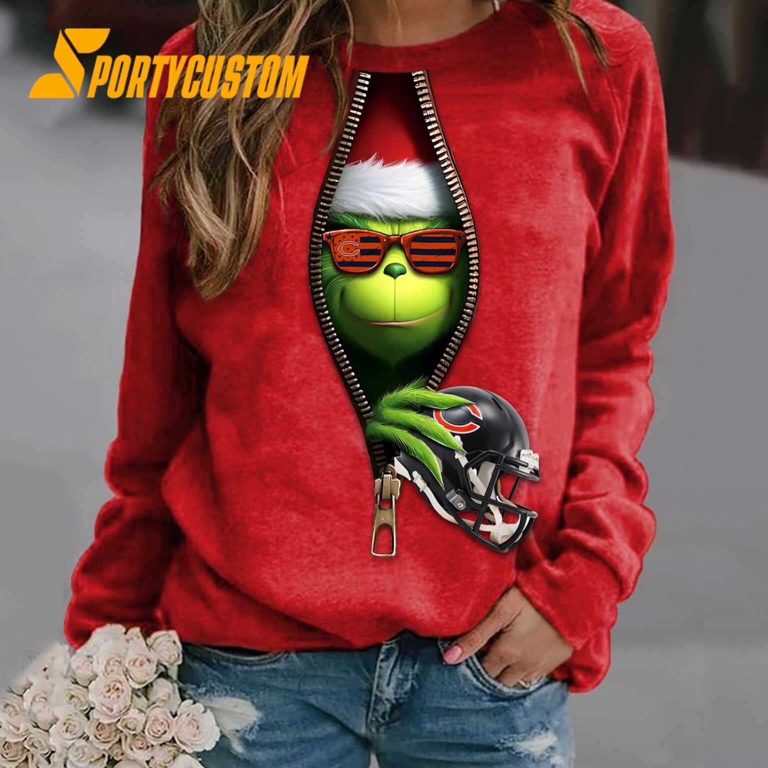 NFL Chicago BearsFootball x Grinch Funny Christmas Limited Sweatshirt, Hoodie, TShirt