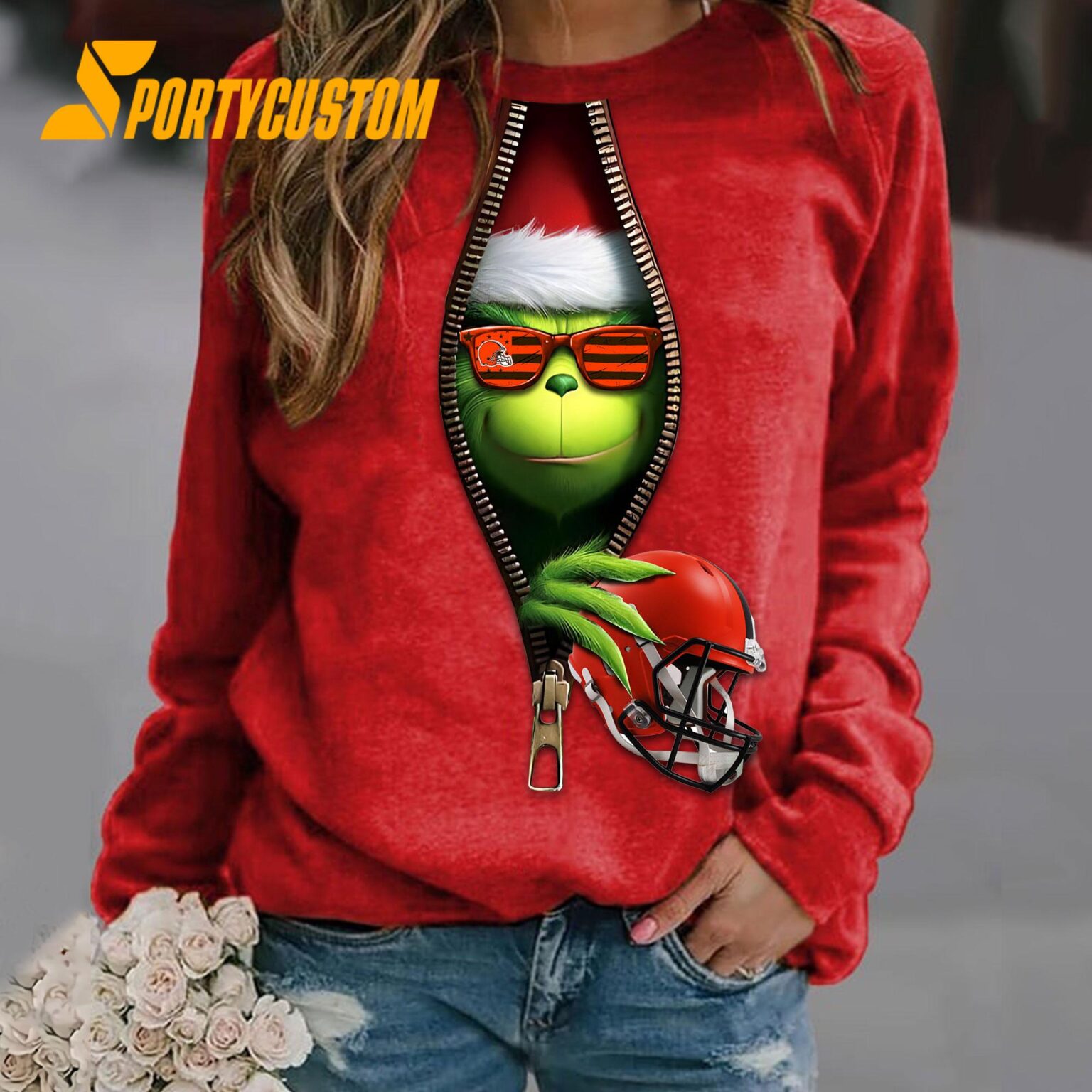NFL Cleveland BrownsFootball x Grinch Funny Christmas Limited Sweatshirt, Hoodie, TShirt