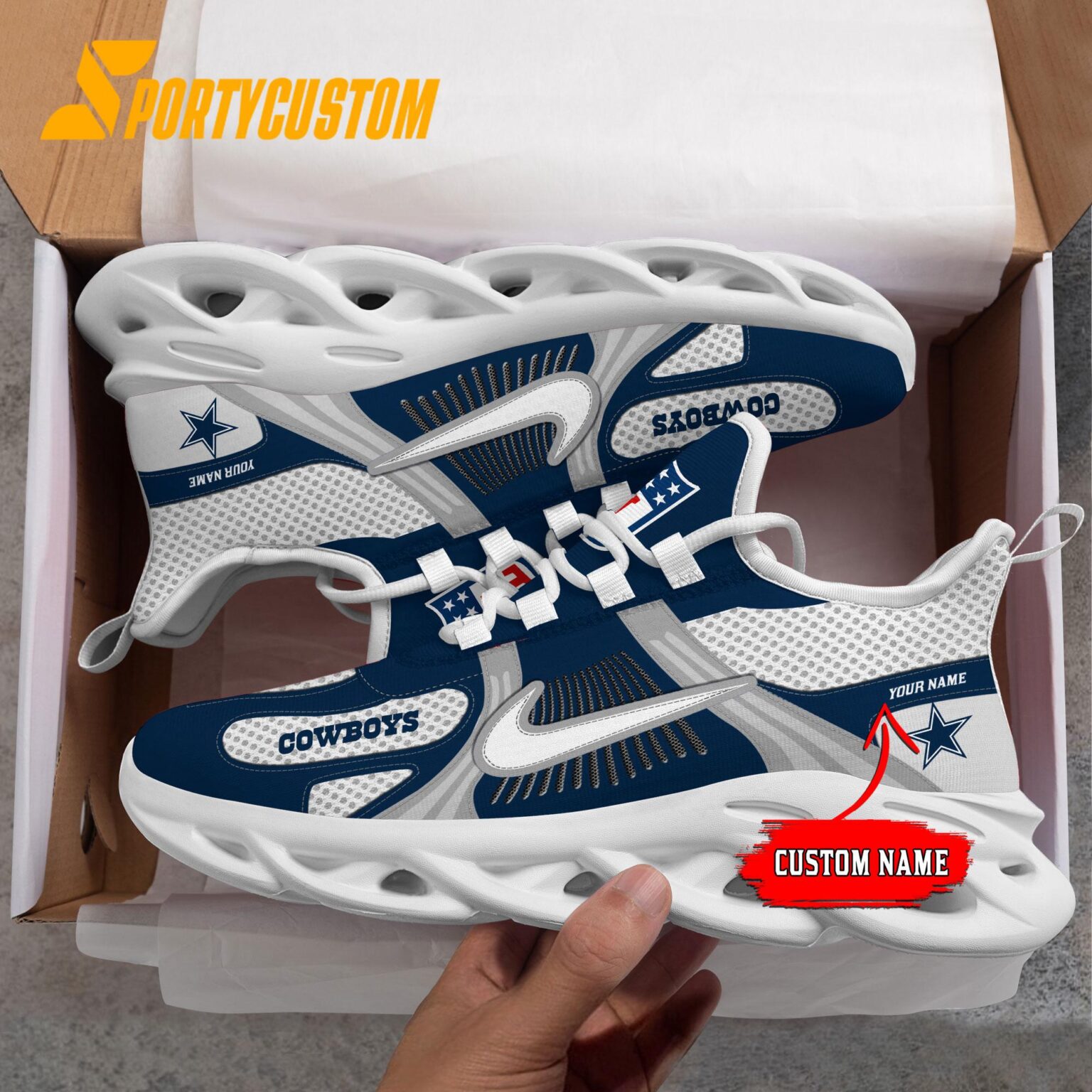 NFL Dallas Cowboys Logo Football Team New Season Max Soul Shoes