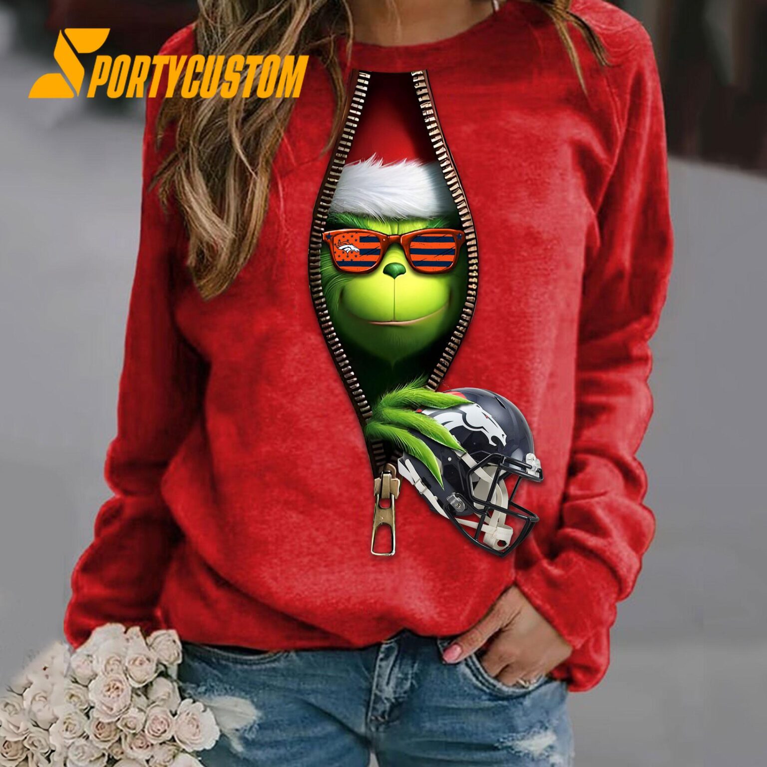 NFL Denver BroncosFootball x Grinch Funny Christmas Limited Sweatshirt, Hoodie, TShirt