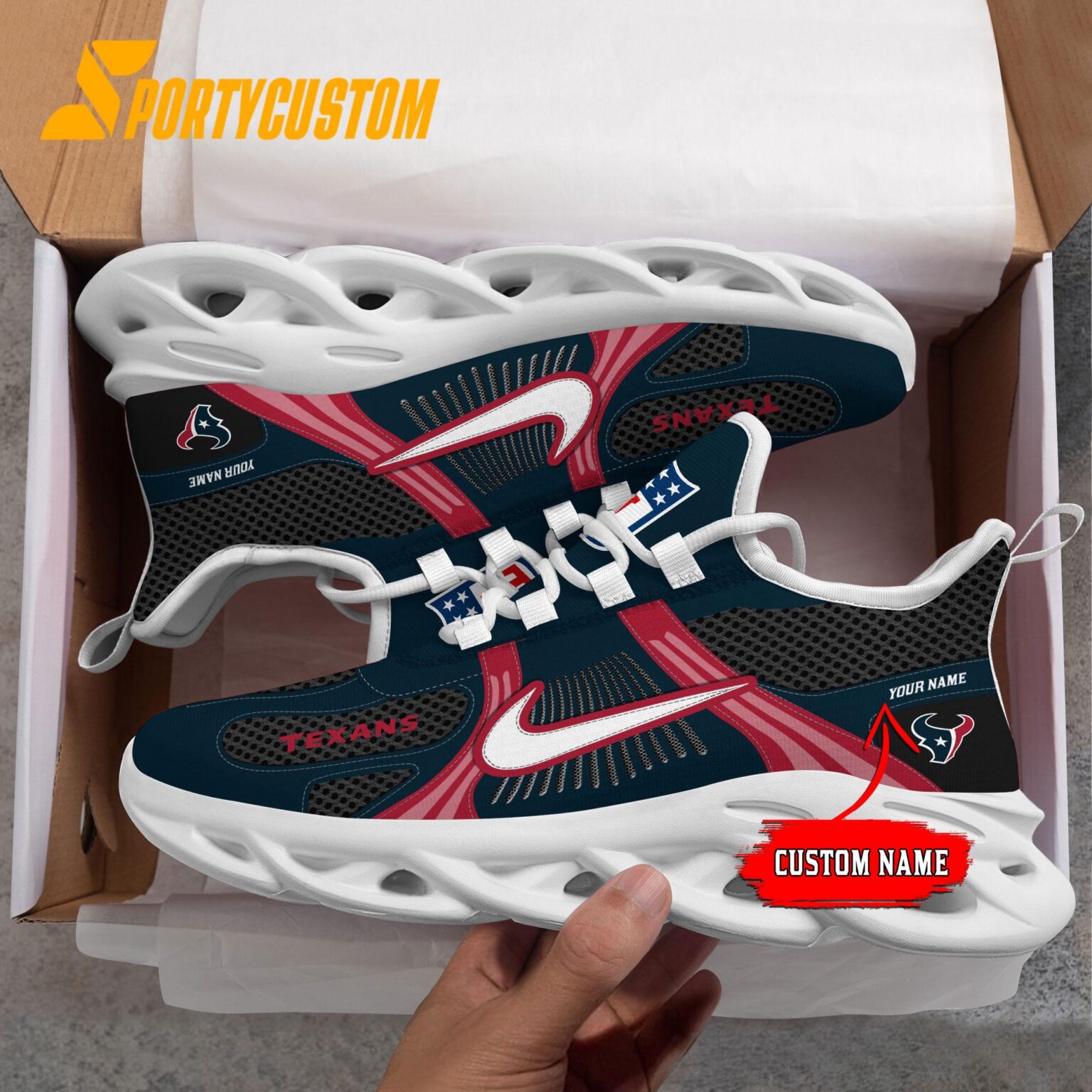 NFL Houston Texans Logo Football Team New Season Max Soul Shoes