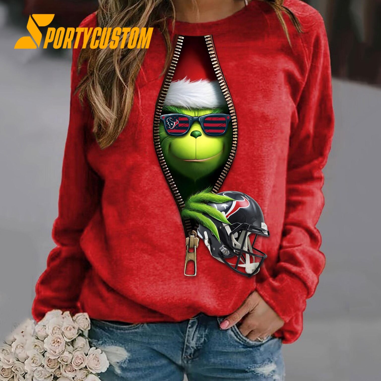 NFL Houston TexansFootball x Grinch Funny Christmas Limited Sweatshirt, Hoodie, TShirt