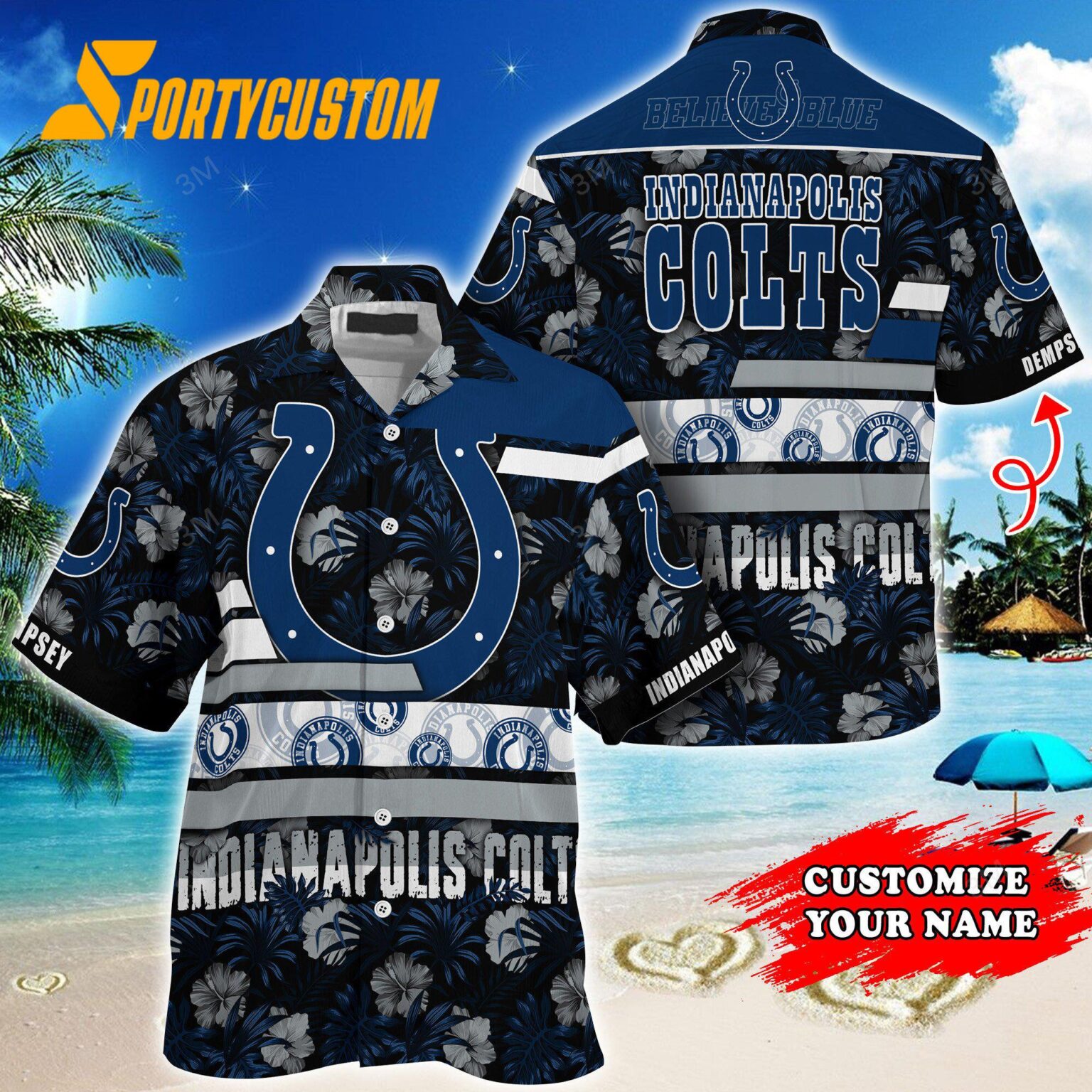 NFL Indianapolis Colts Flower Summer Limited Hawaiian Shirt