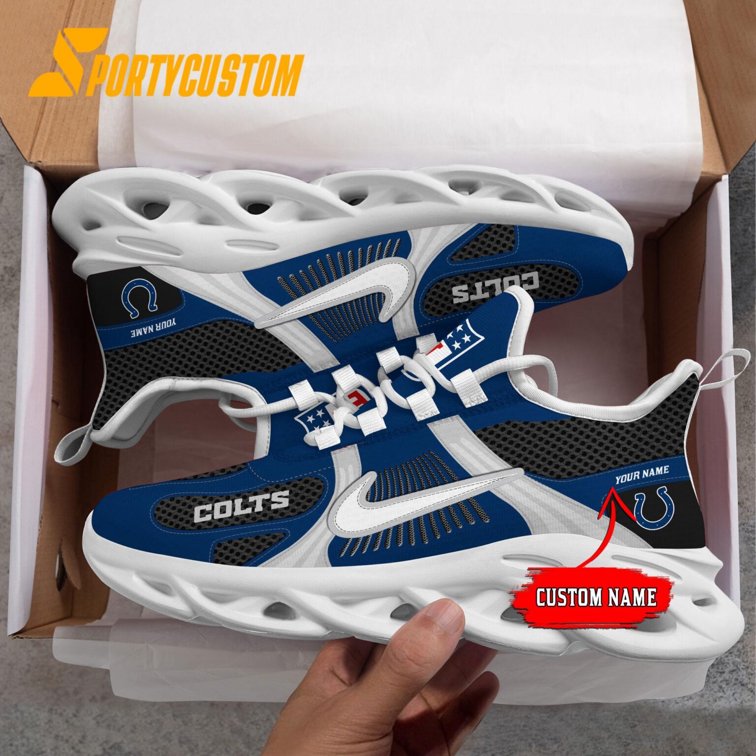 NFL Indianapolis Colts Logo Football Team New Season Max Soul Shoes