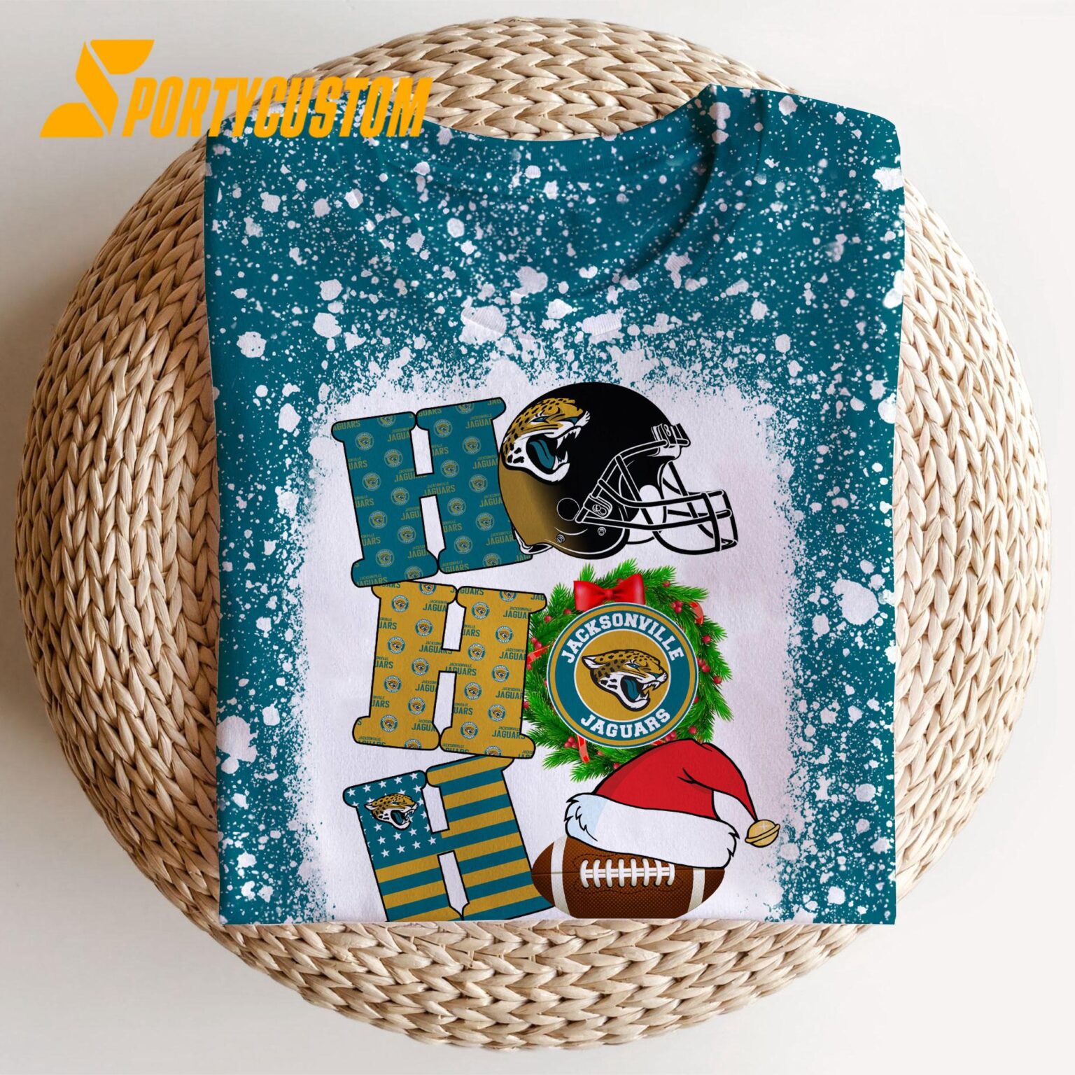 NFL Jacksonville Jaguars Football Santa Hats HoHoHo Christmas Unisex TShirt, Hoodie, Sweatshirt
