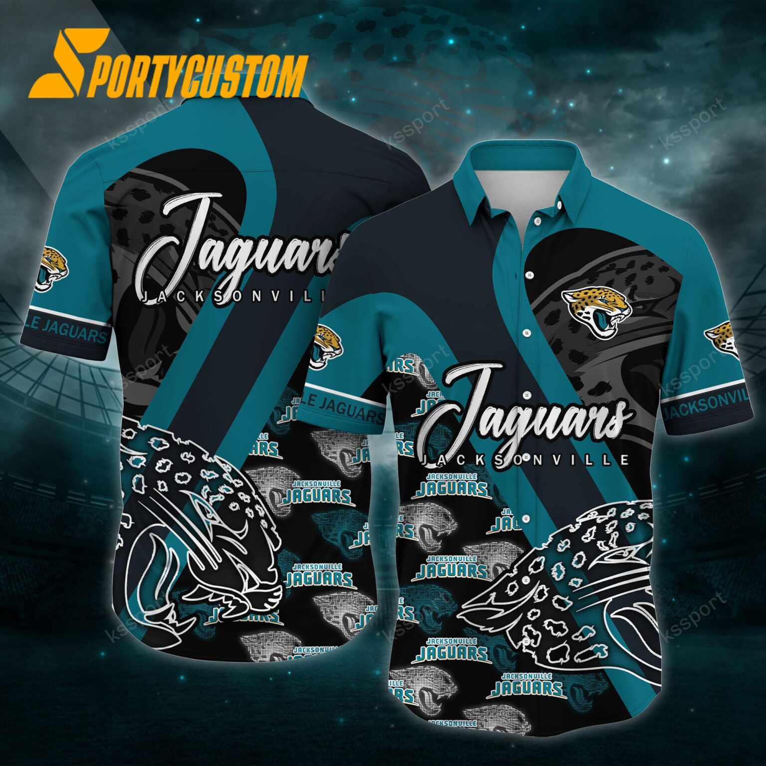 NFL Jacksonville Jaguars Logo Football Team Limited New Hawaii Shirt