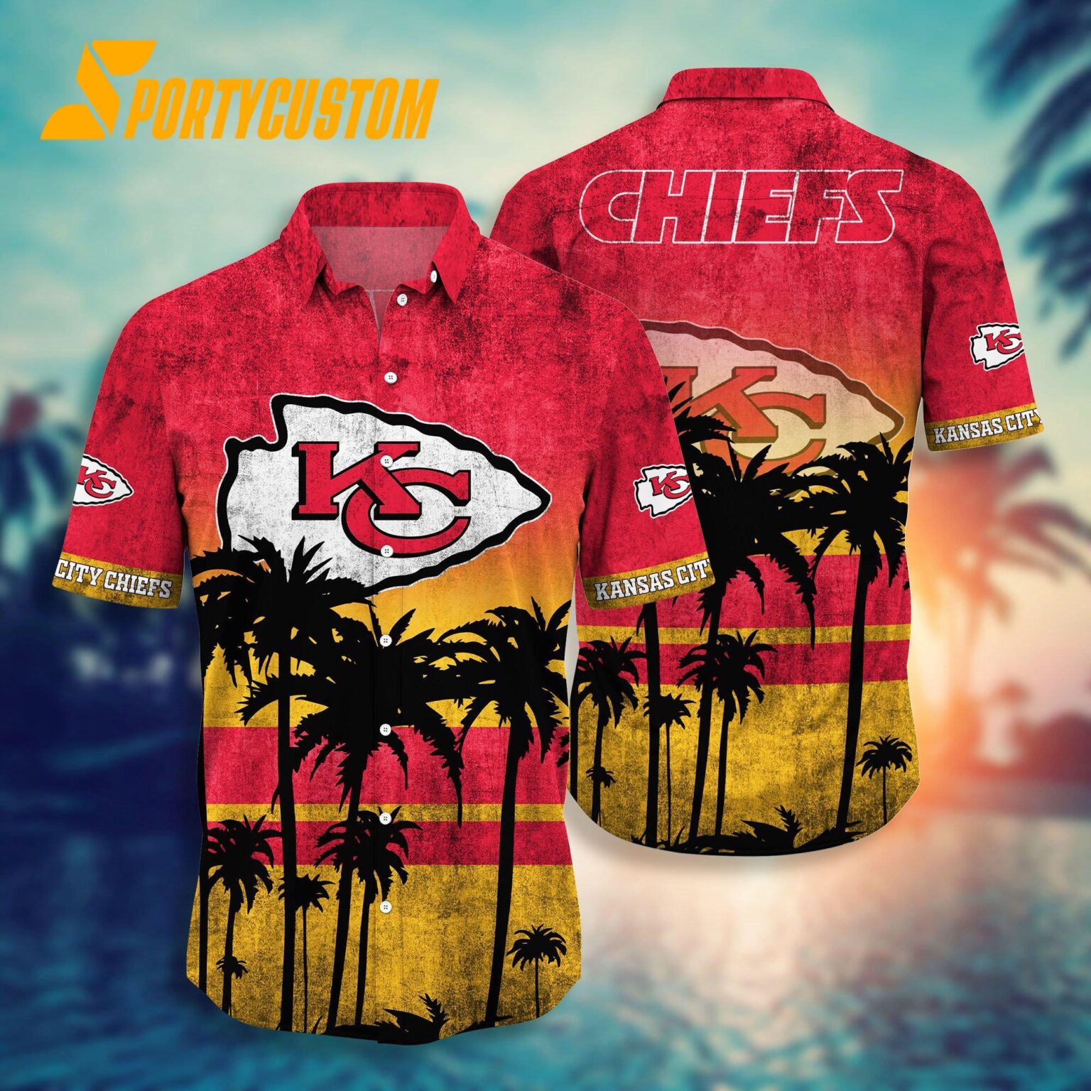 NFL Kansas City Chiefs Palm Tree Summer New Hawaiian Shirt