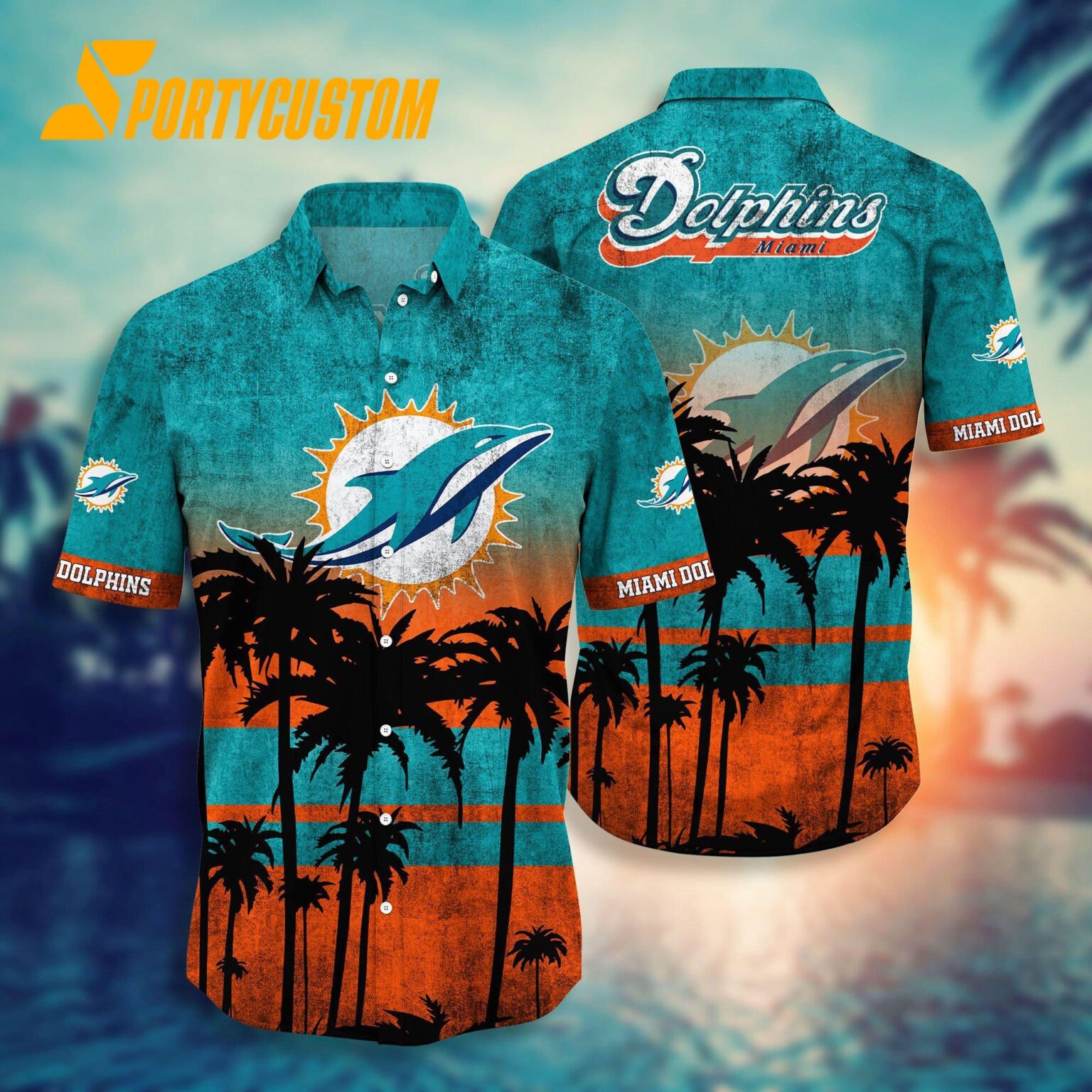 NFL Miami Dolphins Palm Tree Summer New Hawaiian Shirt