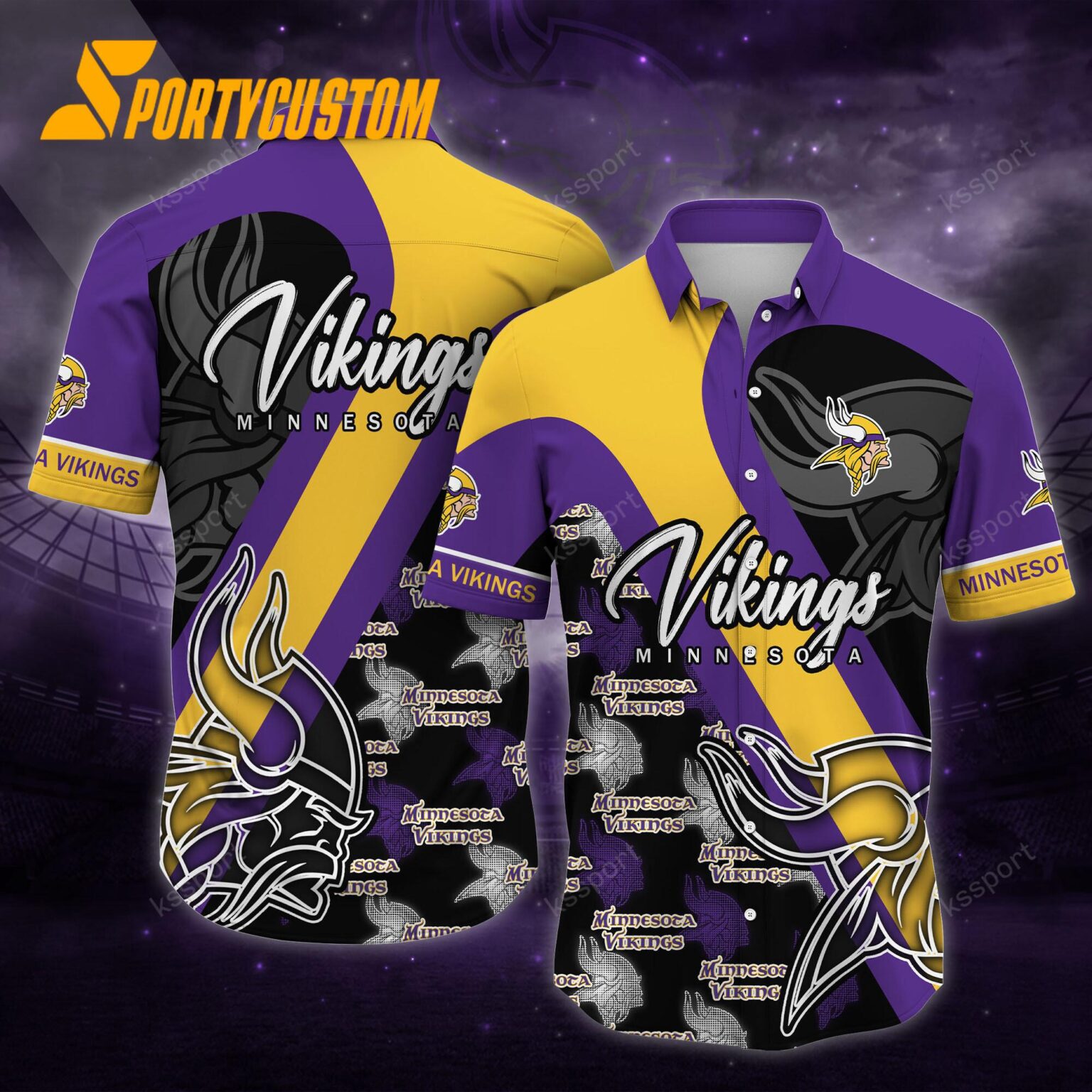 NFL Minnesota Vikings Logo Football Team Limited New Hawaii Shirt