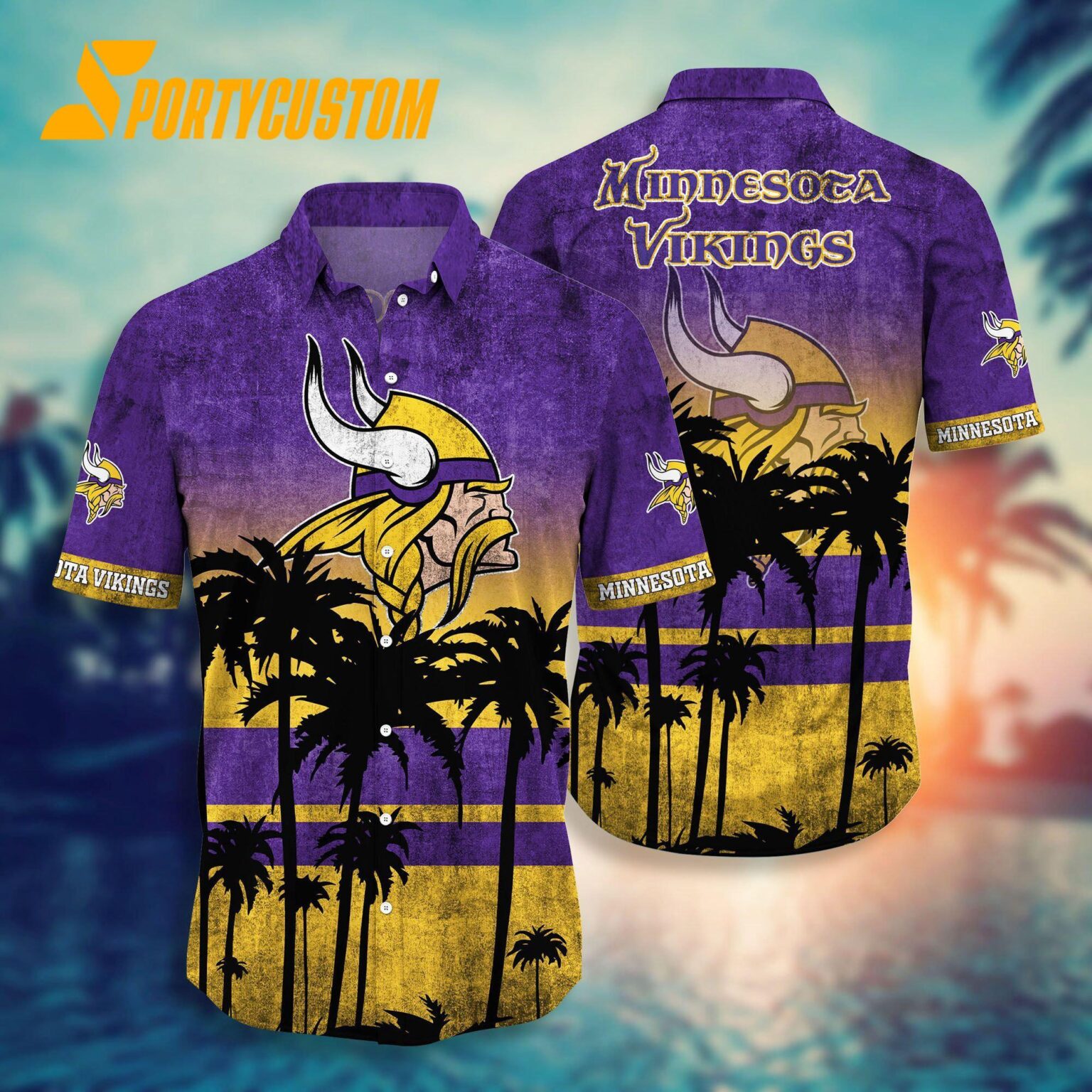 NFL Minnesota Vikings Palm Tree Summer New Hawaiian Shirt