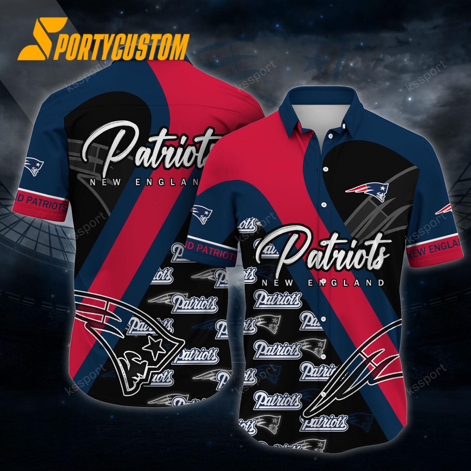 NFL New England Patriots Logo Football Team Limited New Hawaii Shirt