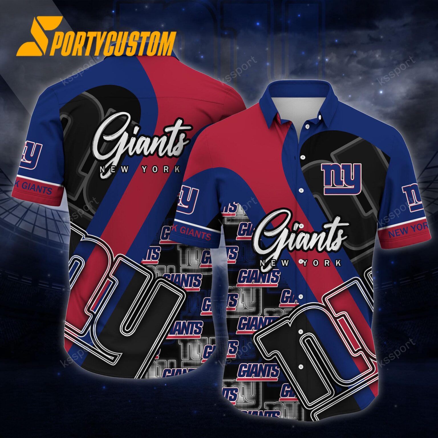 NFL New York Giants Logo Football Team Limited New Hawaii Shirt