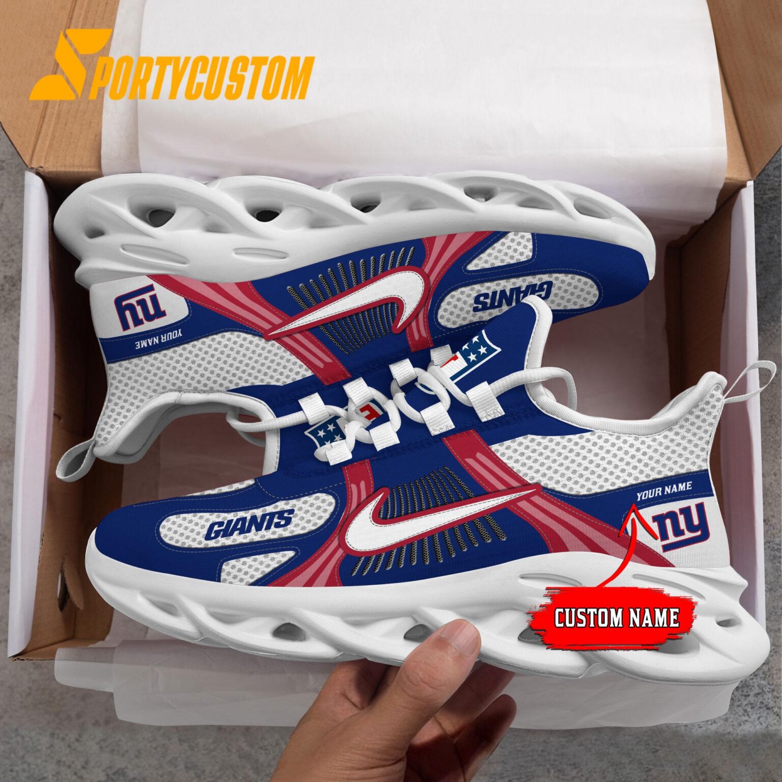 NFL New York Giants Logo Football Team New Season Max Soul Shoes