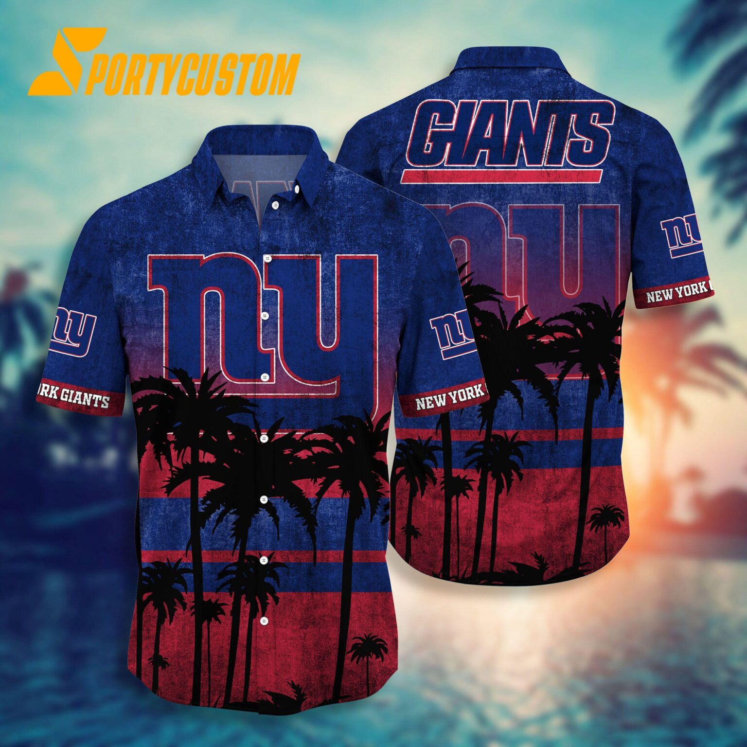 NFL New York Giants Palm Tree Summer New Hawaiian Shirt