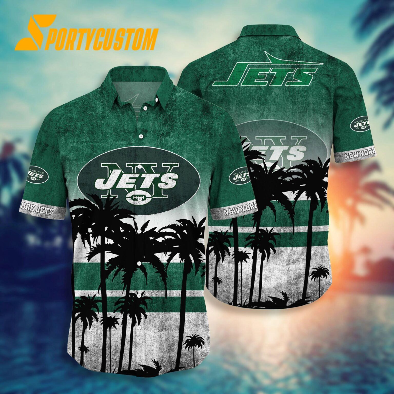 NFL New York Jets Palm Tree Summer New Hawaiian Shirt