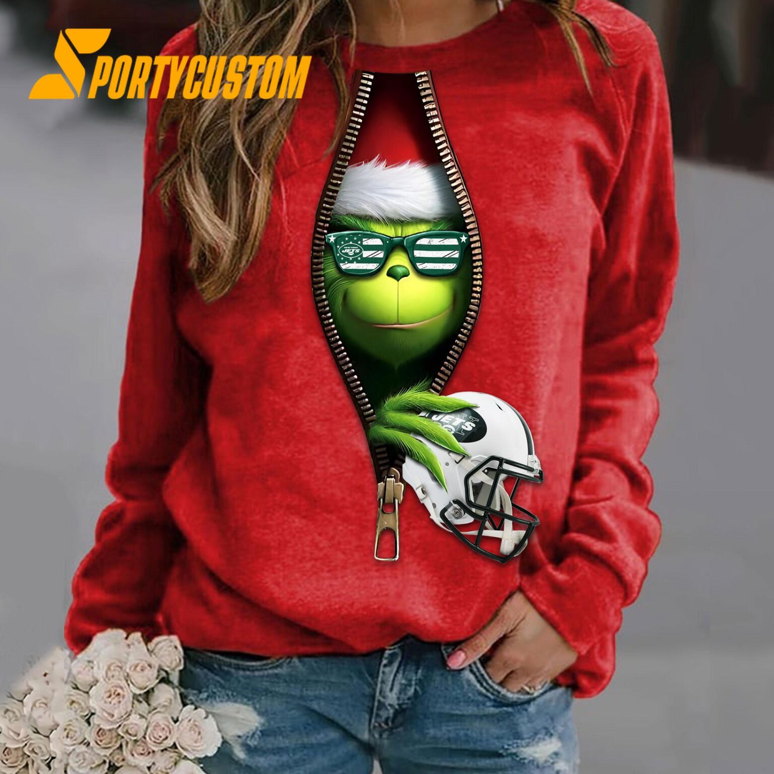NFL New York JetsFootball x Grinch Funny Christmas Limited Sweatshirt, Hoodie, TShirt