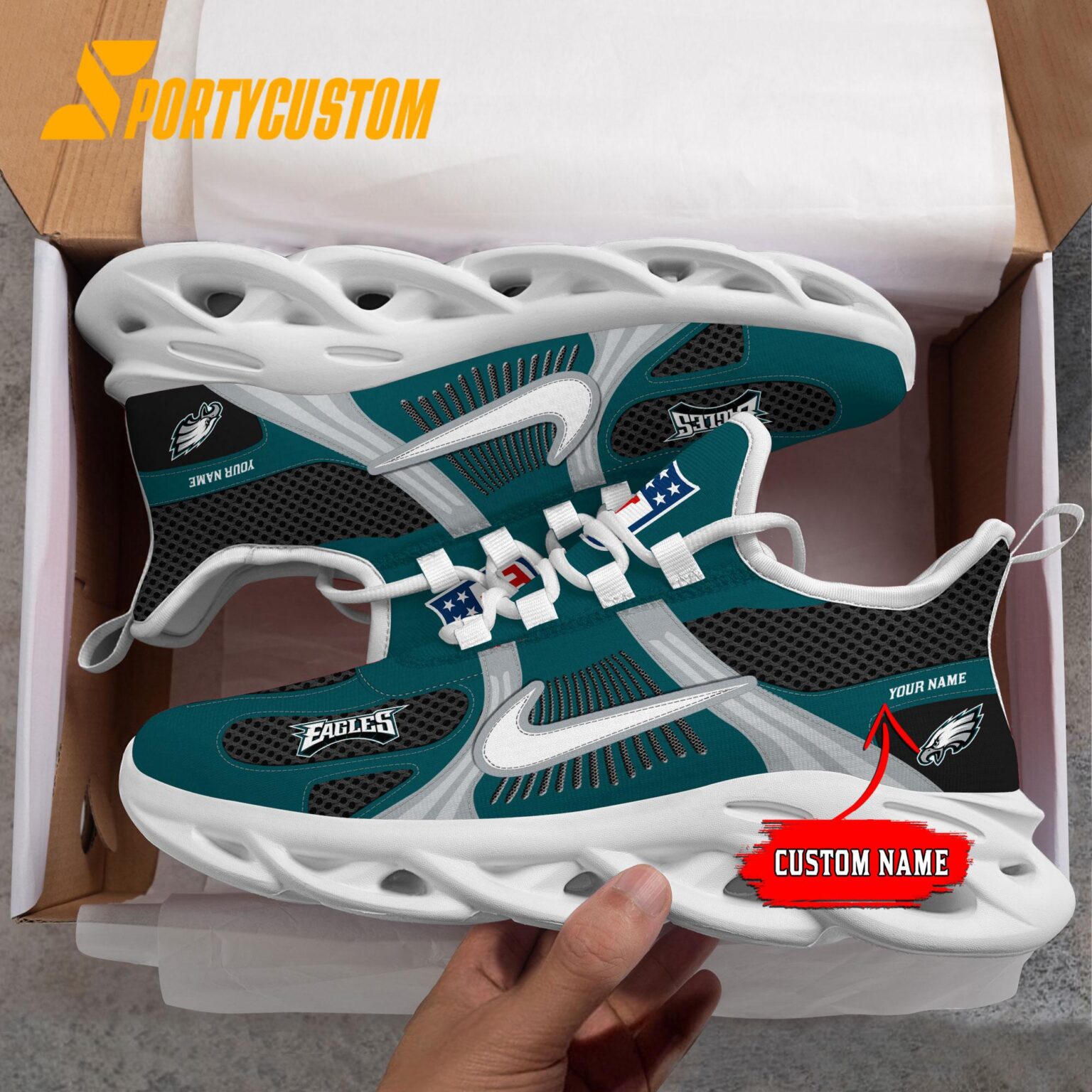 NFL Philadelphia Eagles Logo Football Team New Season Max Soul Shoes
