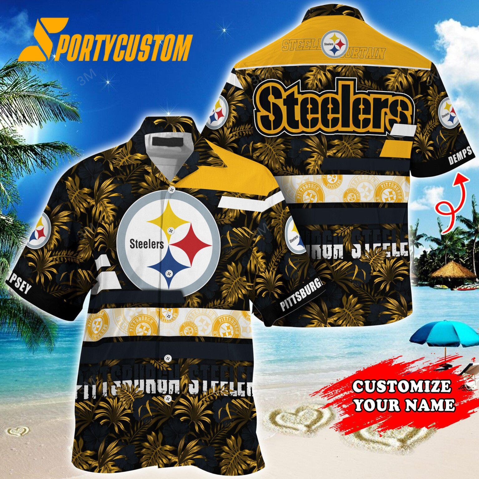 NFL Pittsburgh Steelers Flower Summer Limited Hawaiian Shirt