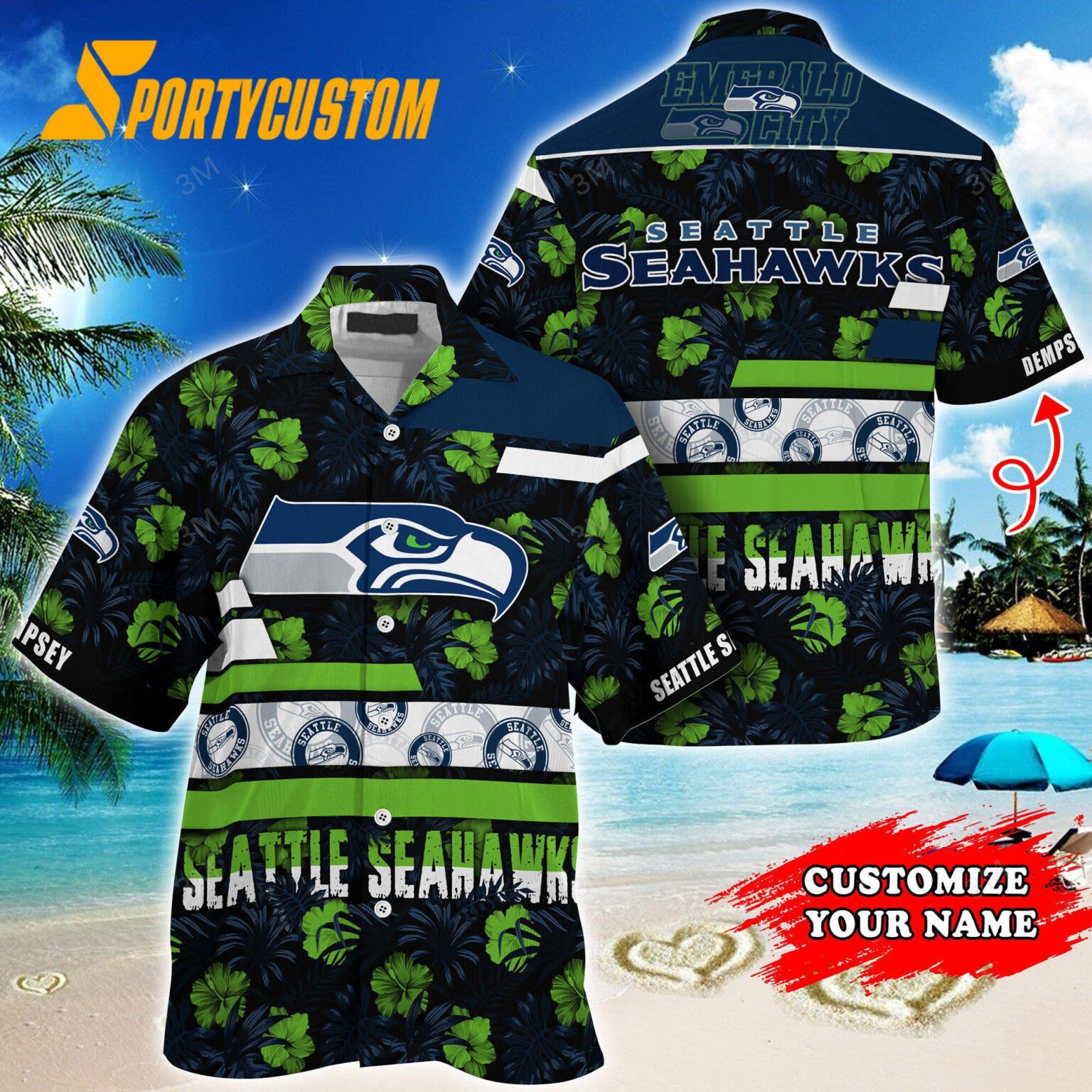 NFL Seattle Seahawks Flower Summer Limited Hawaiian Shirt