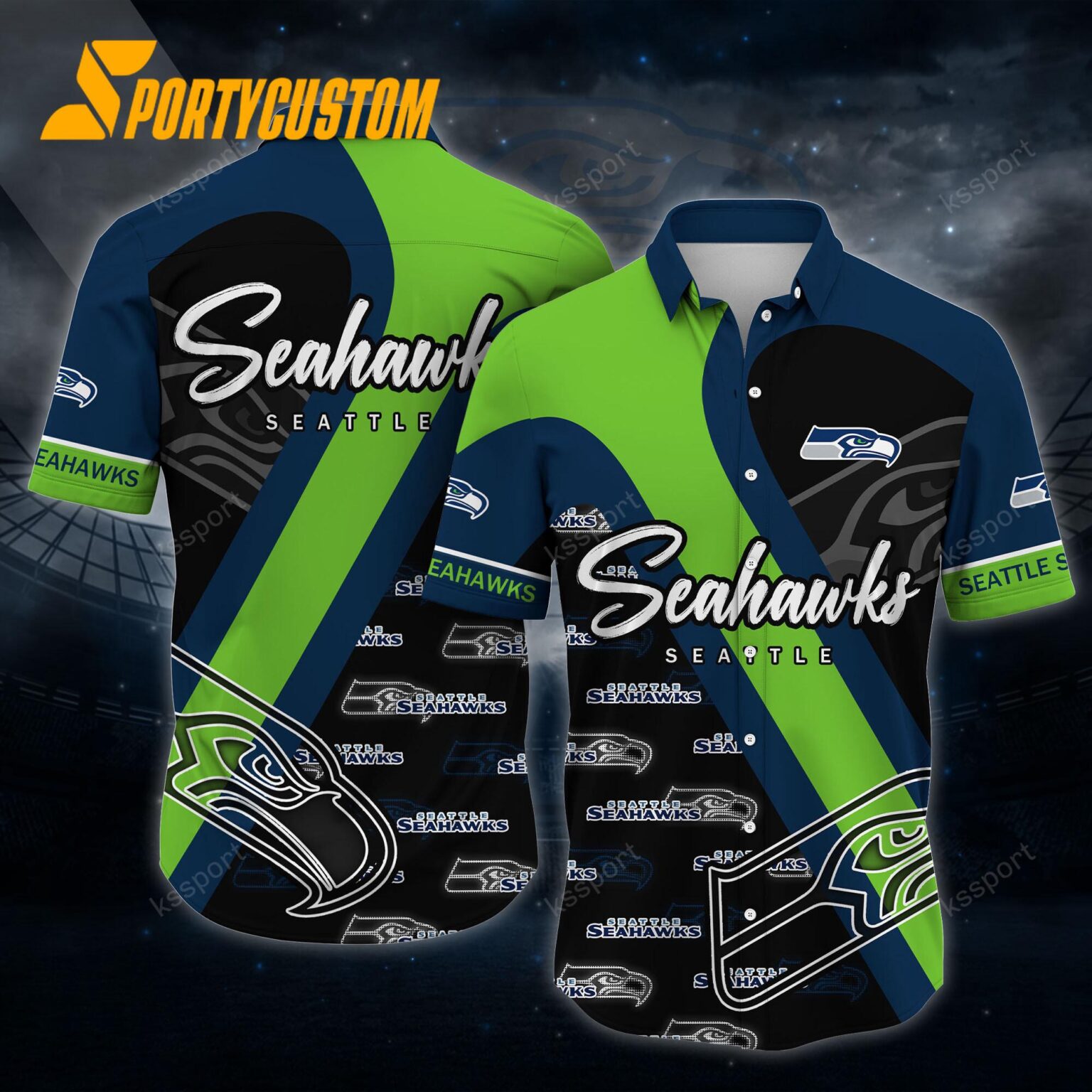 NFL Seattle Seahawks Logo Football Team Limited New Hawaii Shirt