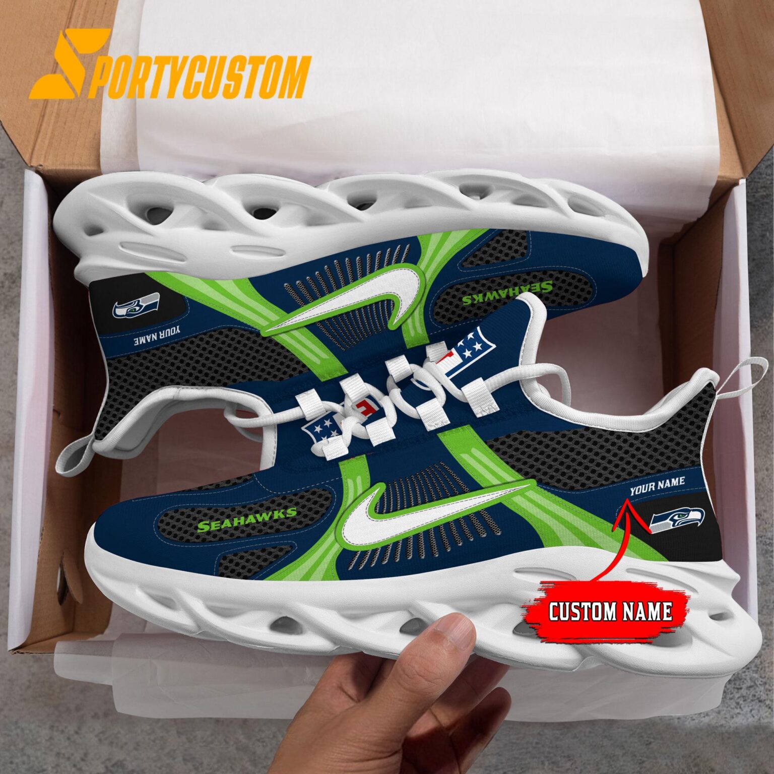 NFL Seattle Seahawks Logo Football Team New Season Max Soul Shoes