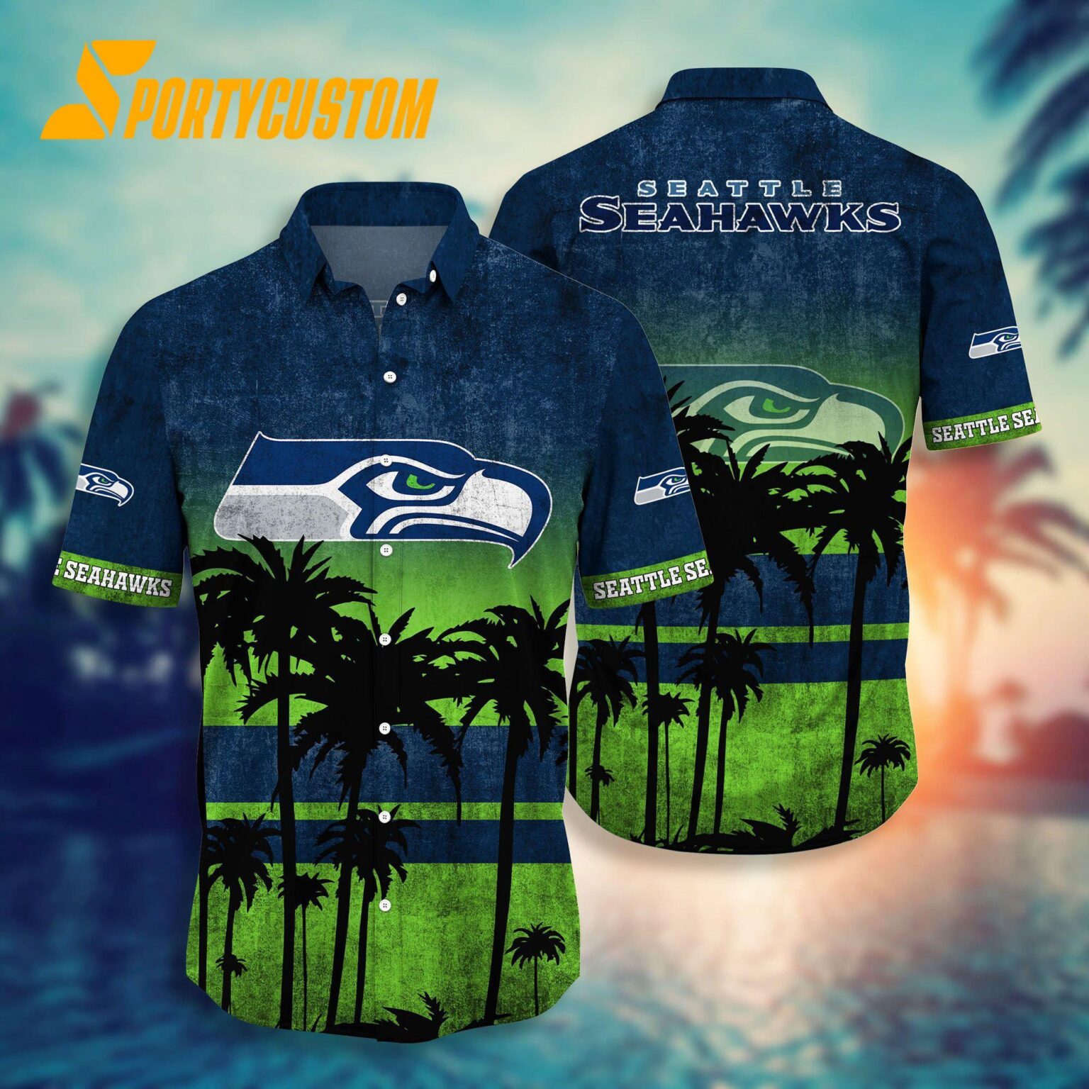 NFL Seattle Seahawks Palm Tree Summer New Hawaiian Shirt