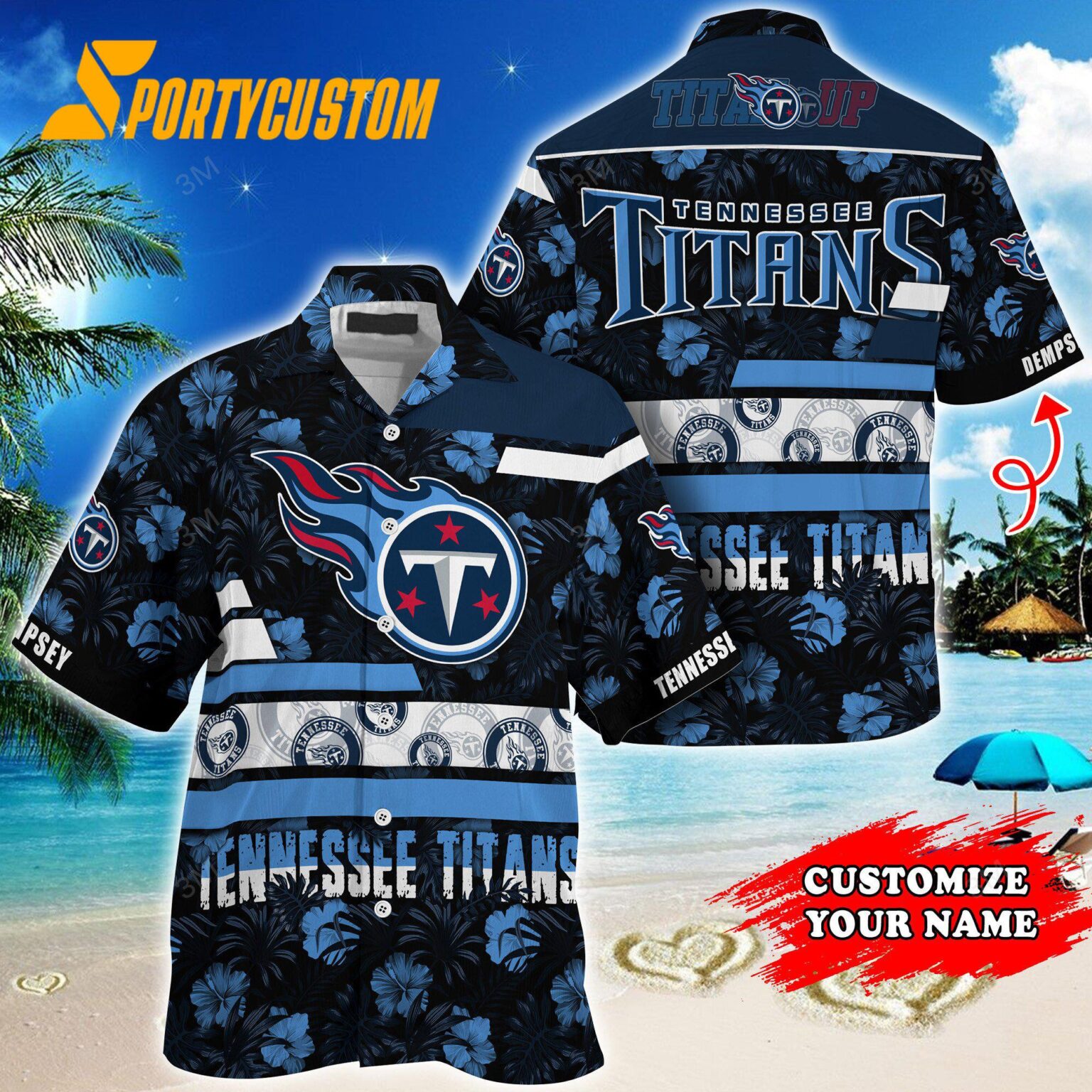 NFL Tennessee Titans Flower Summer Limited Hawaiian Shirt