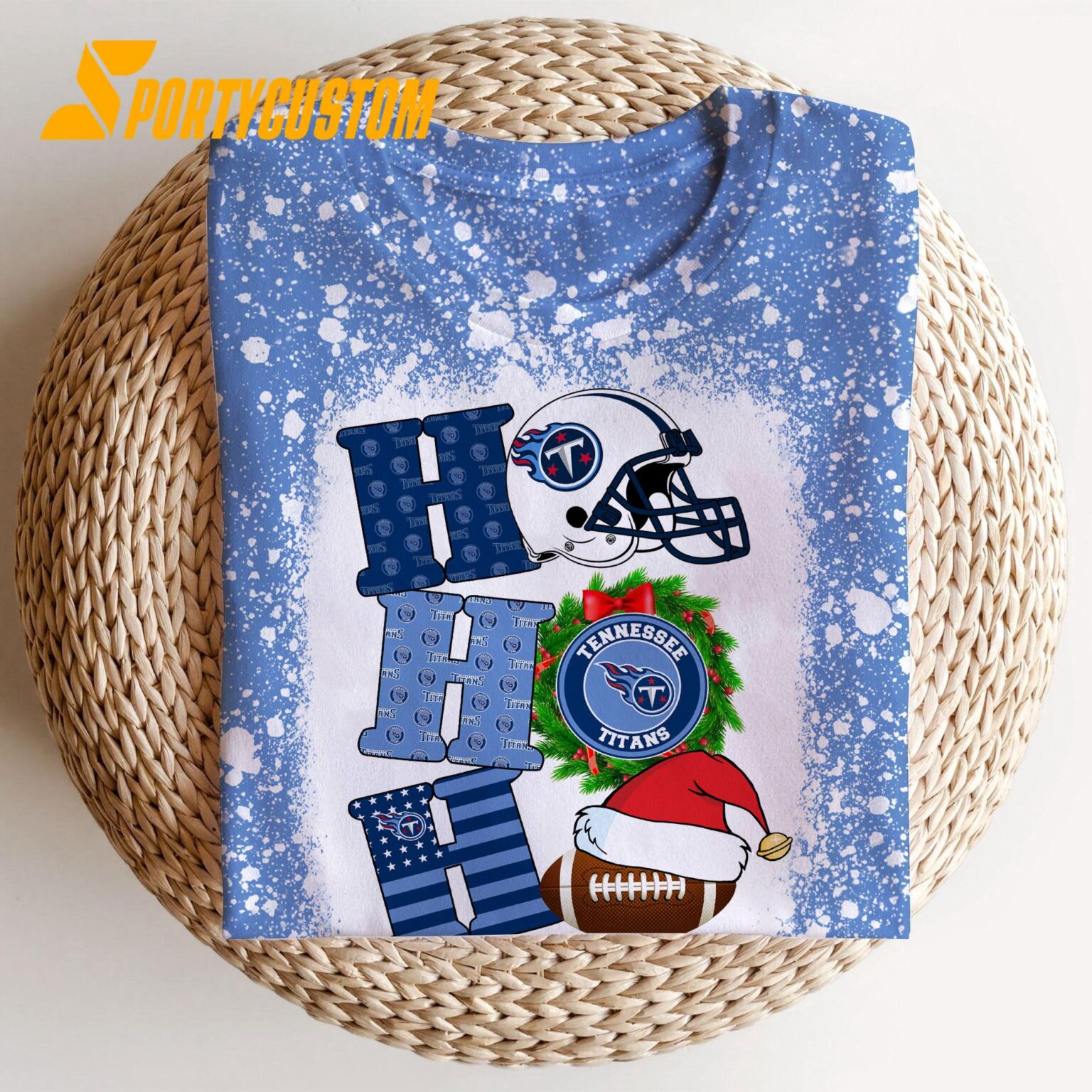NFL Tennessee Titans Football Santa Hats HoHoHo Christmas Unisex TShirt, Hoodie, Sweatshirt