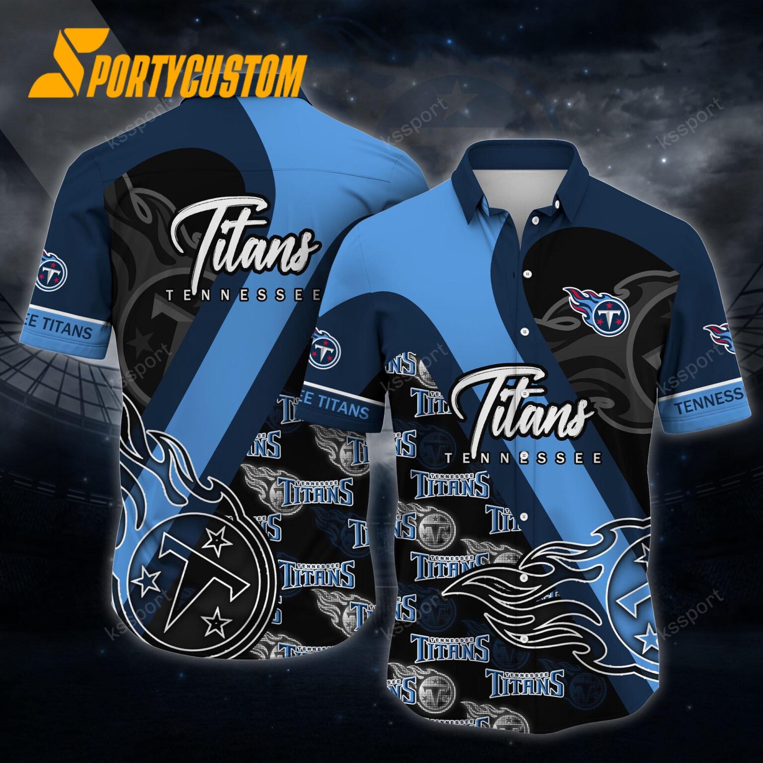 NFL Tennessee Titans Logo Football Team Limited New Hawaii Shirt