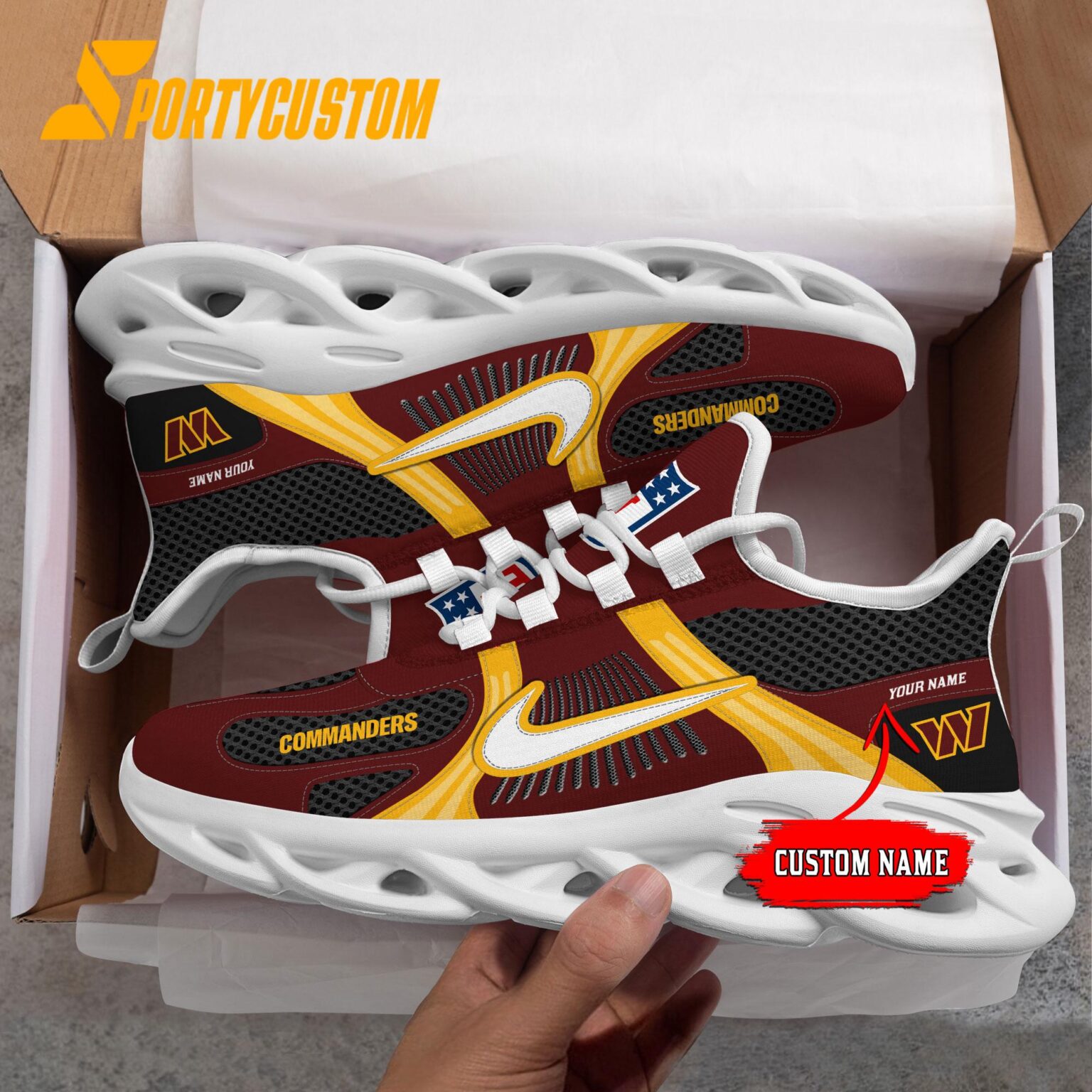 NFL Washington Commanders Logo Football Team New Season Max Soul Shoes