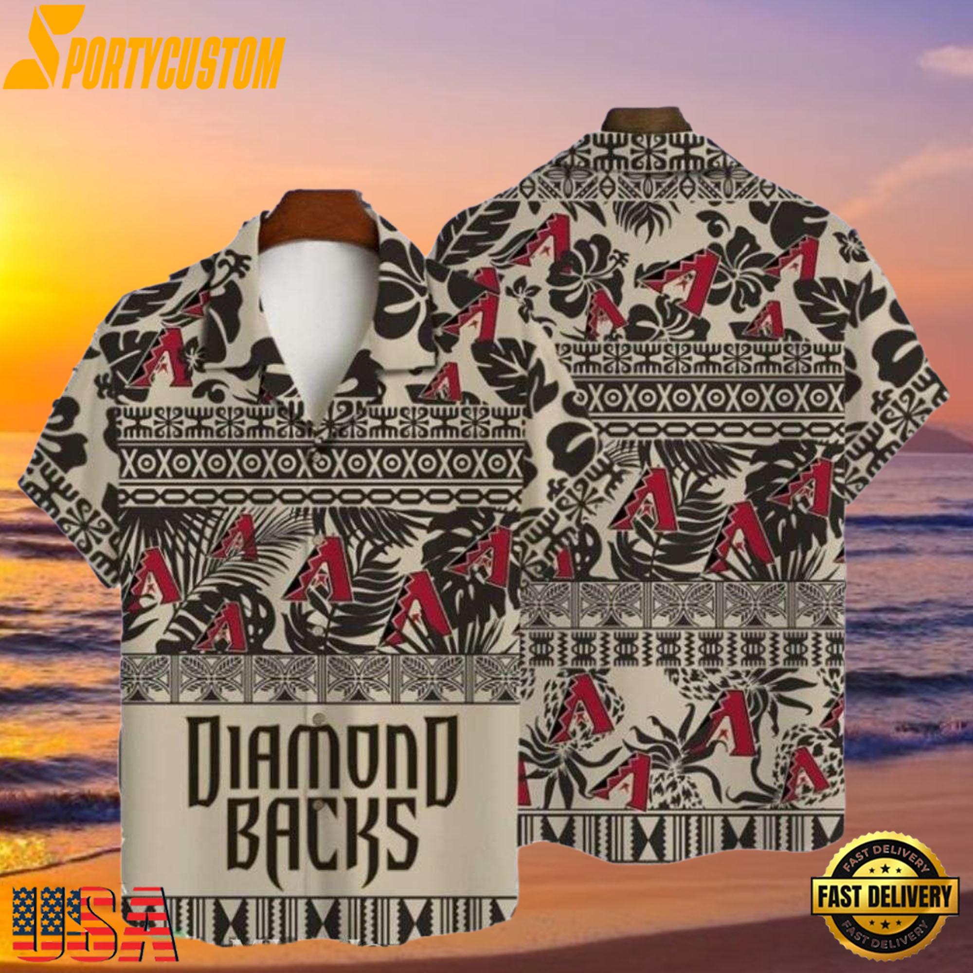MLB Diamondbacks Geometric Pride Hawaiian Shir