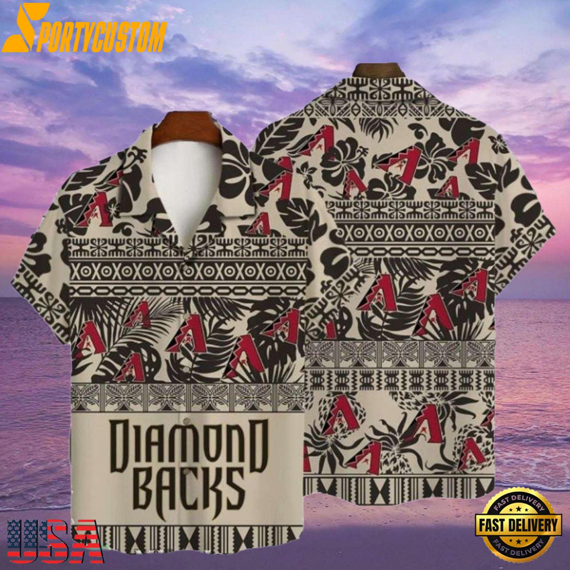MLB Diamondbacks Geometric Pride Hawaiian Shir