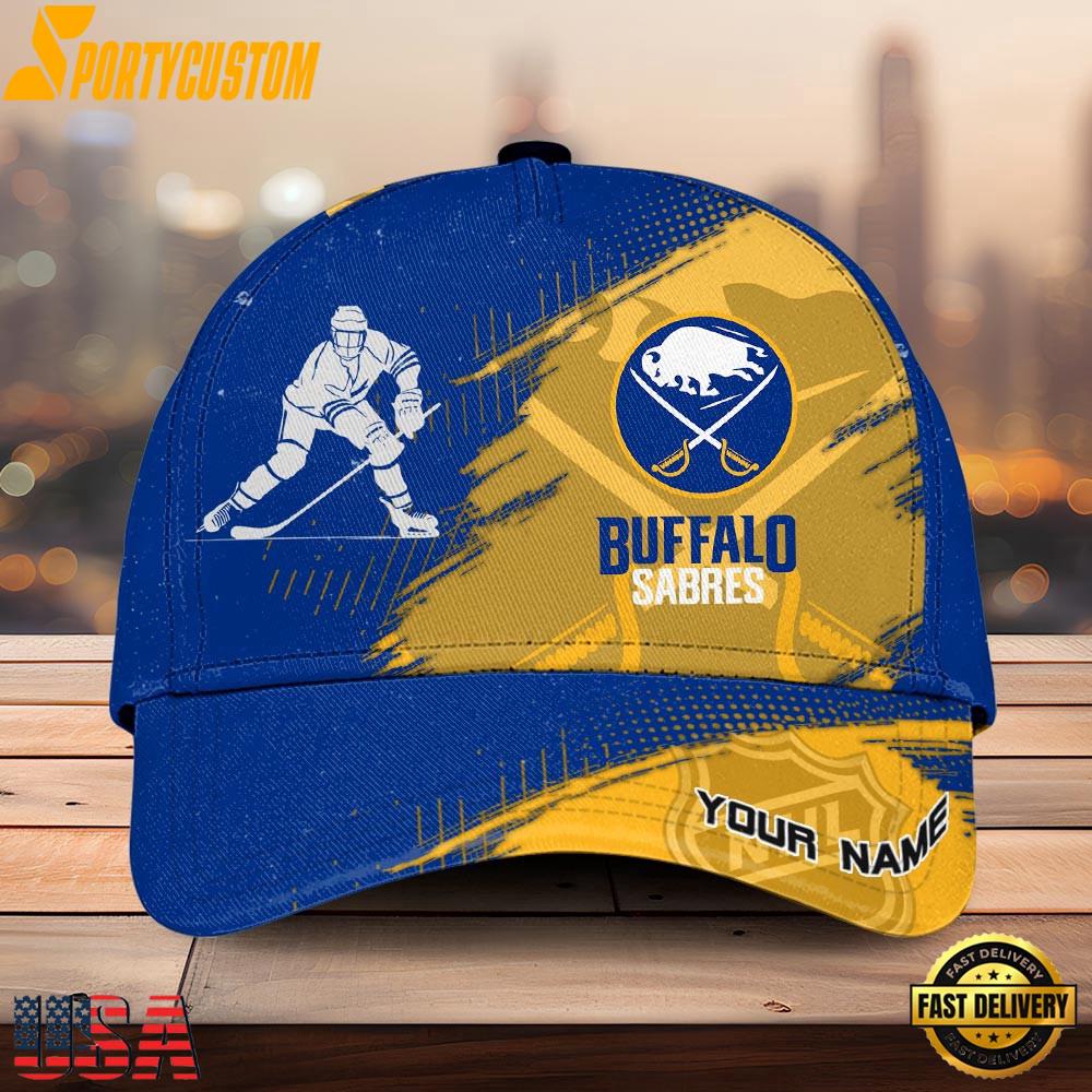 NHL Buffalo Sabres Bold Distressed Artwork Personalized 3D Cap