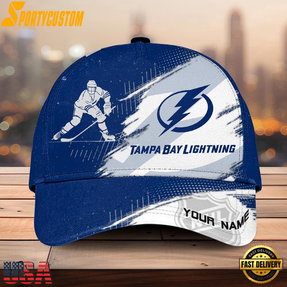 NHL Tampa Bay Lightning Bold Distressed Artwork Personalized 3D Cap