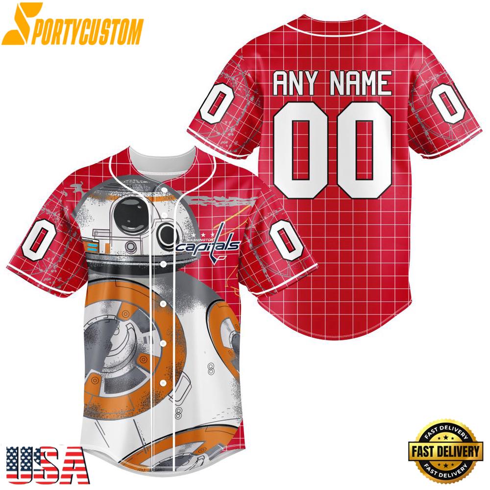 NHL Washington Capitals Specialized X B-8 D Star War Baseball Jersey