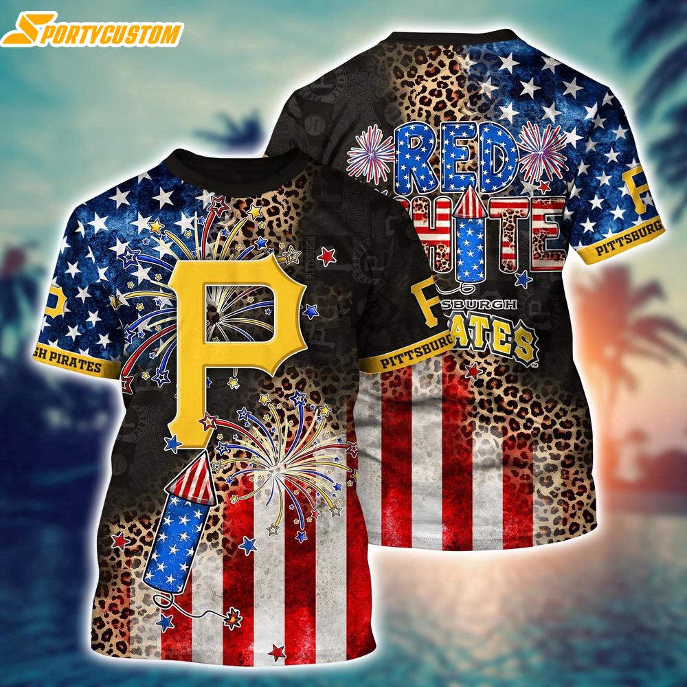 MLB Pittsburgh Pirates Chic in Aloha For Fans Sports 3D T-Shirt