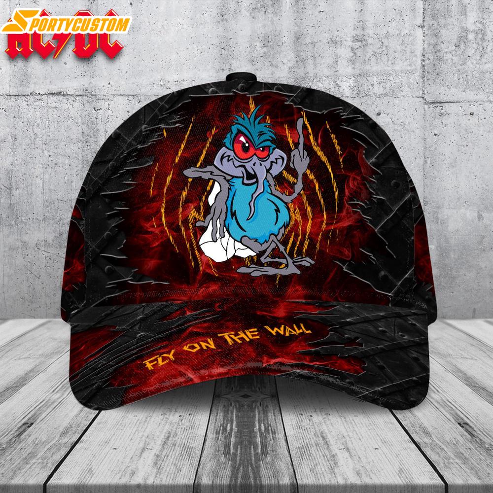 ACDC Music Fly On The Wall Baseball Cap Print For Fans