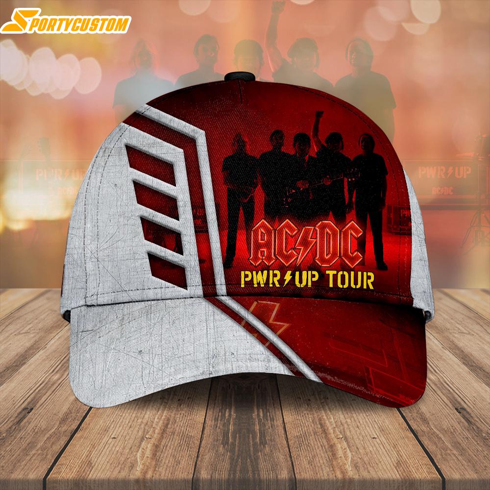 ACDC Pwr Up Tour Baseball Cap Print For Fans