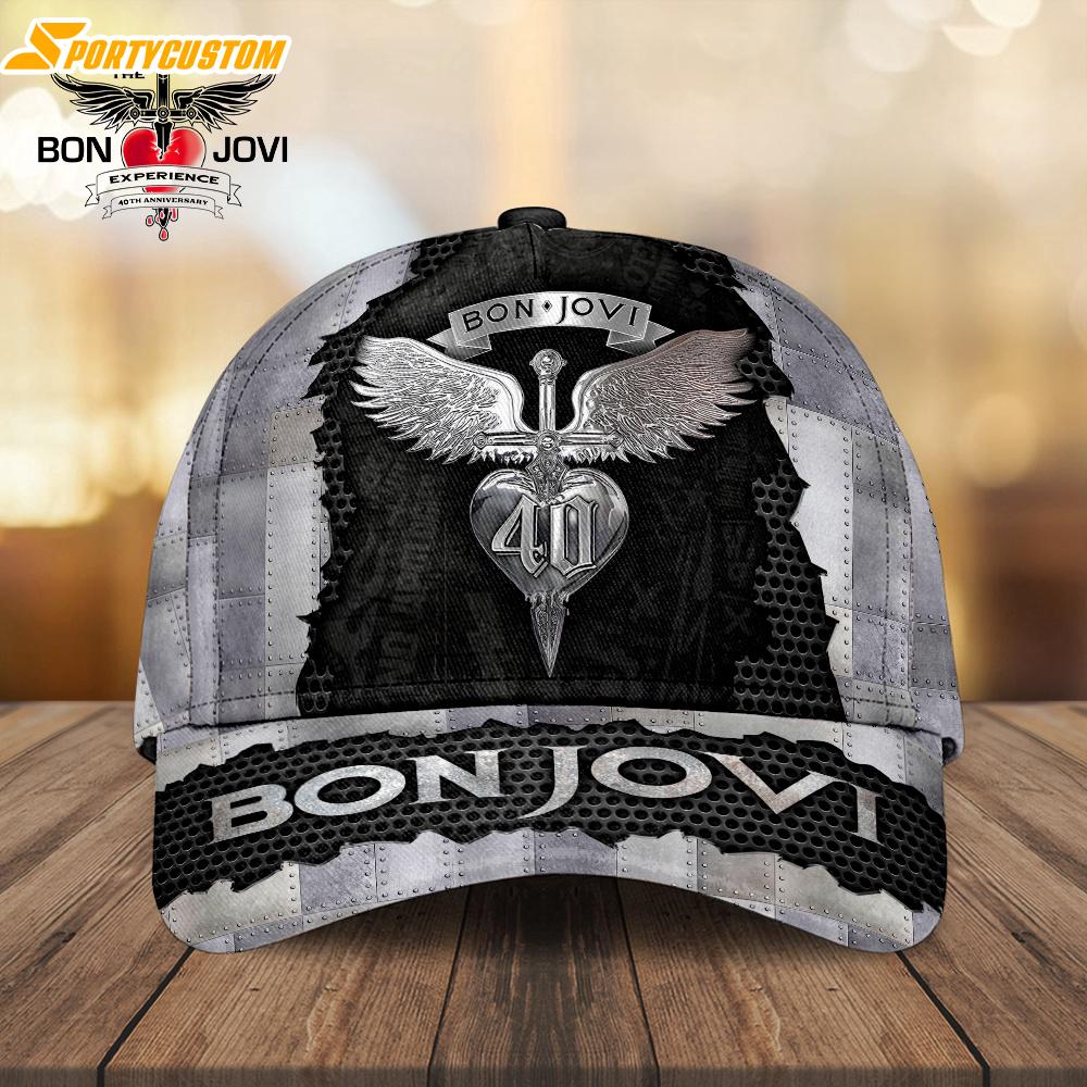 Bon Jovi 40 Music Baseball Cap Print For Fans