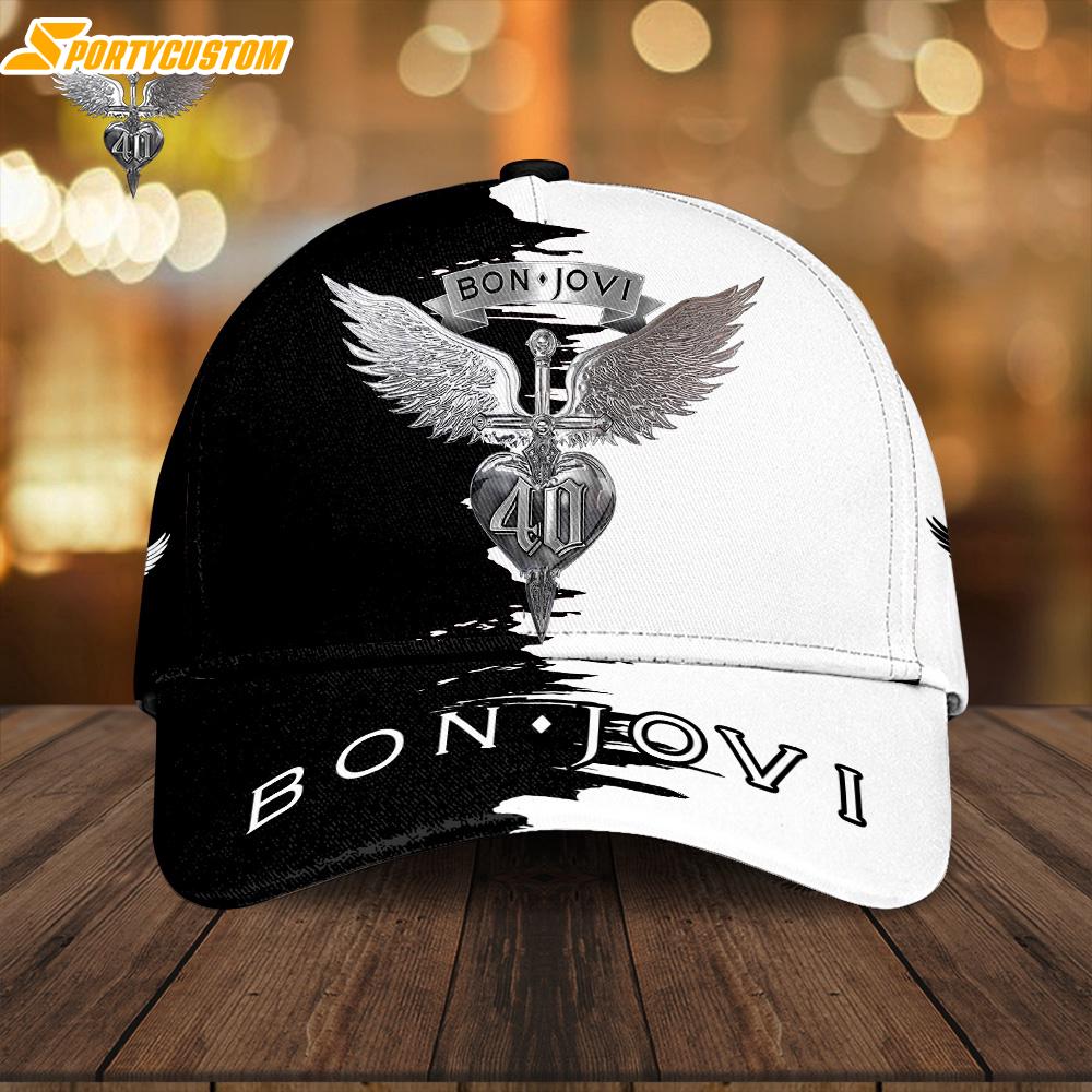 Bon Jovi Baseball Cap Print For Fans