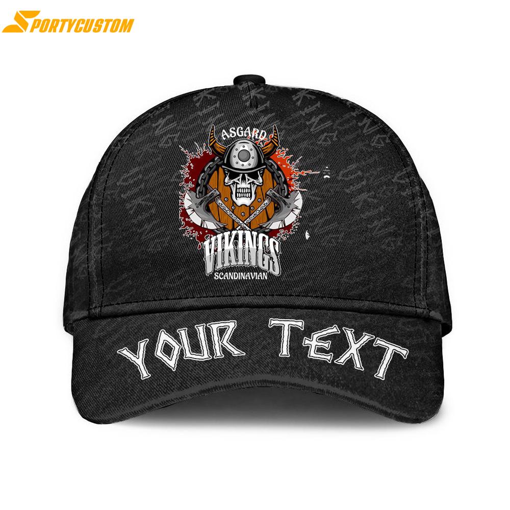 Custom Name Asgard Vikings Classic Baseball Cap
